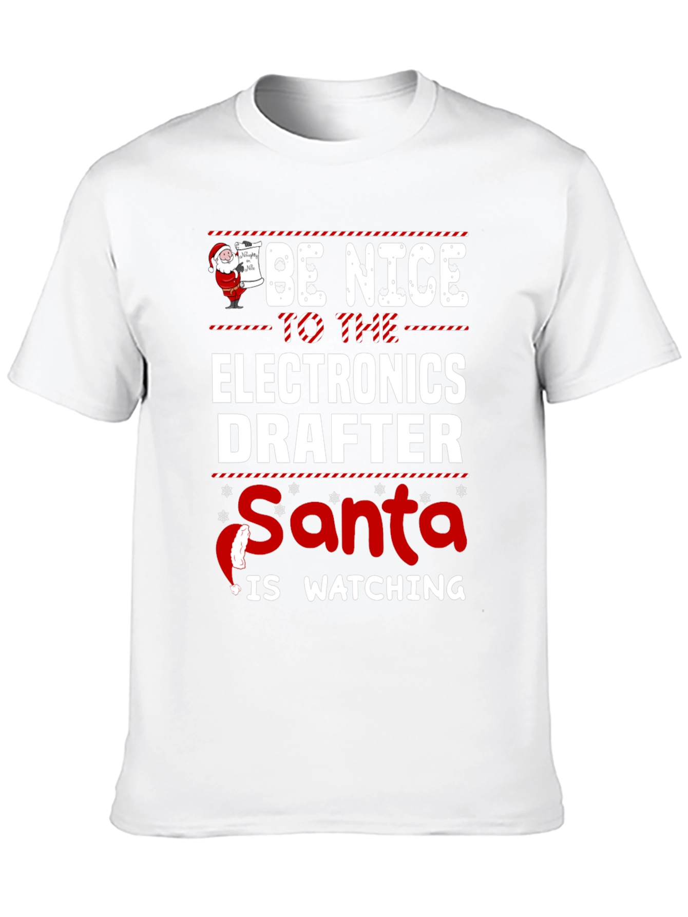 Electronics Drafter Santa Christmas T-Shirt