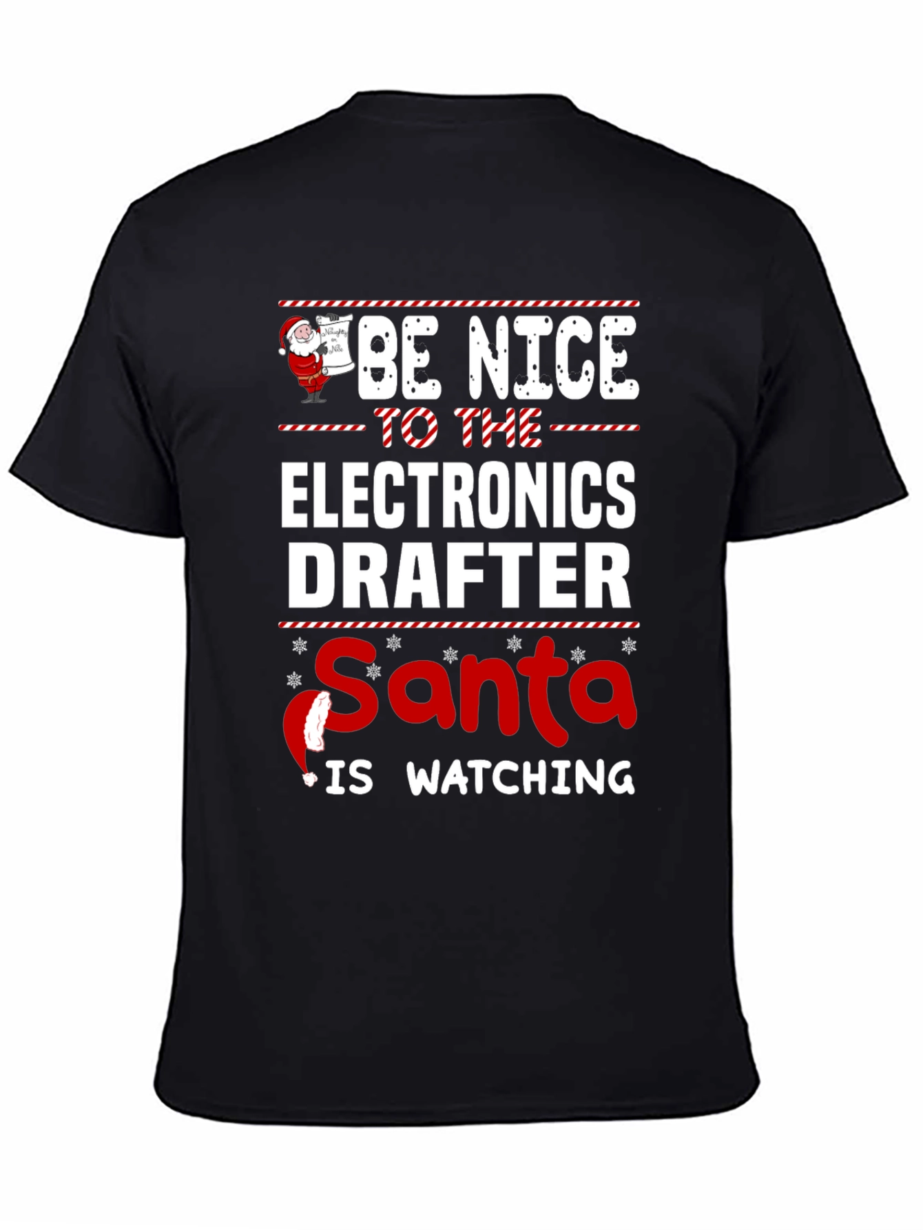 Electronics Drafter Santa Christmas T-Shirt
