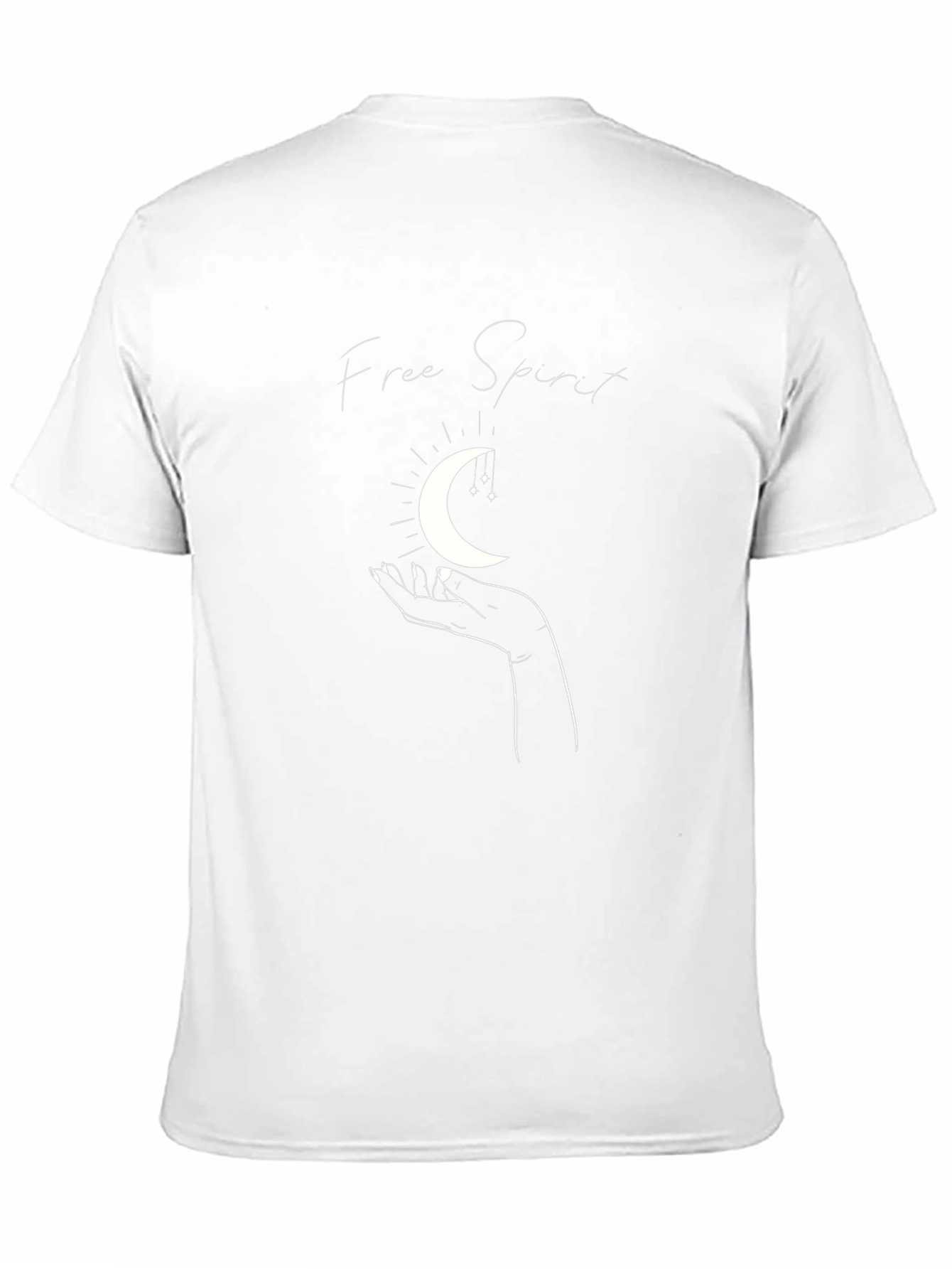 Free Spirit Graphic Tee - Stylish Moon Design