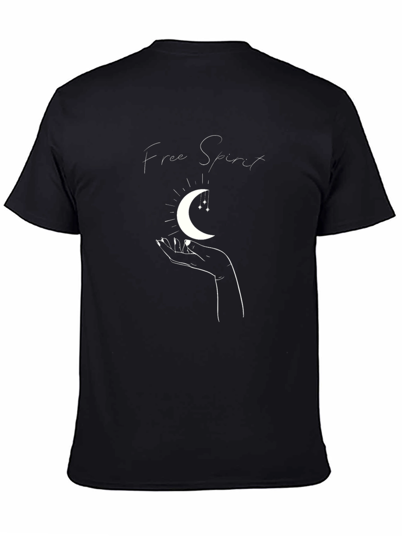 Free Spirit Graphic Tee - Stylish Moon Design