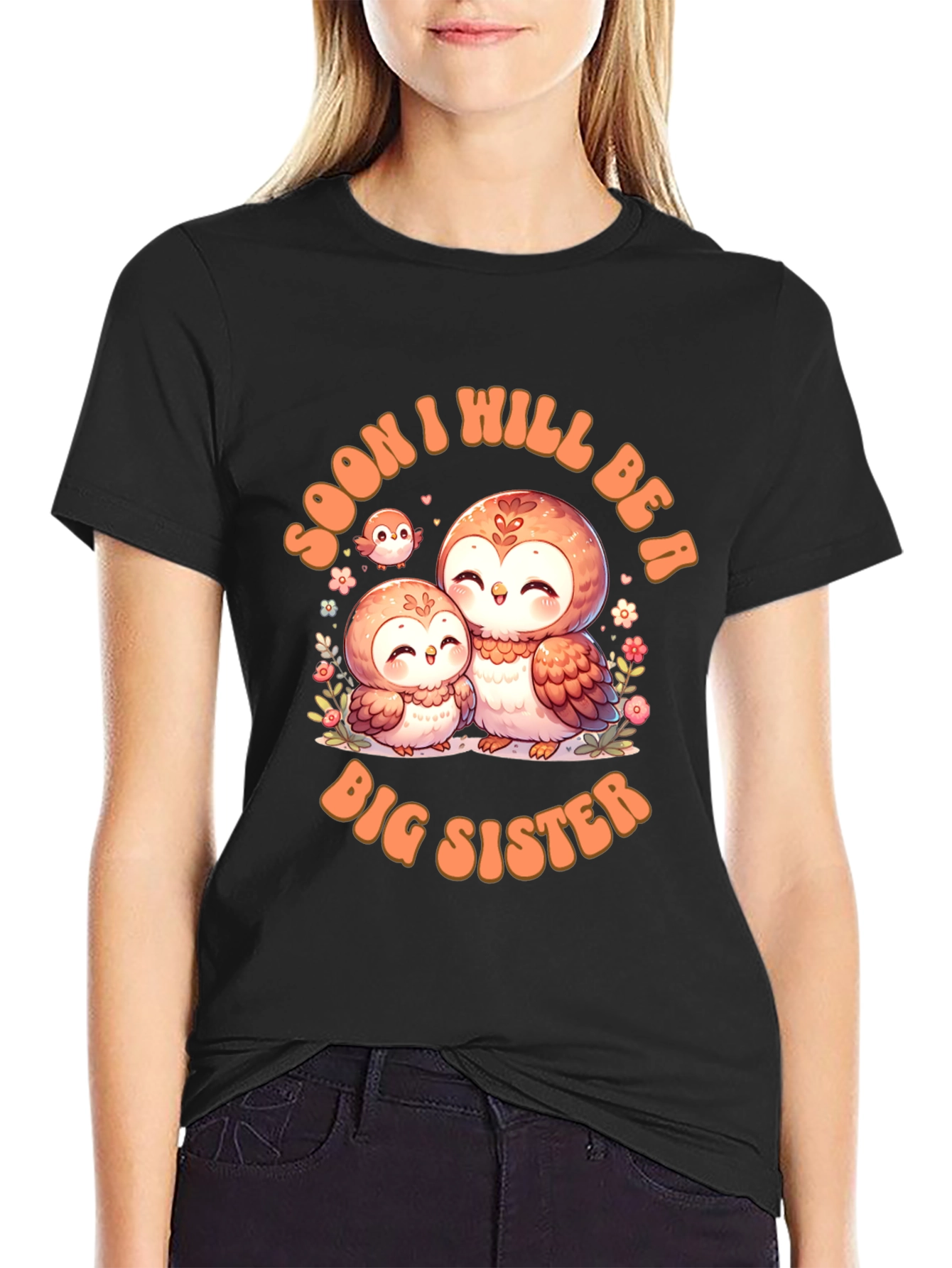 Soon To Be Big Sister Owl T-Shirt