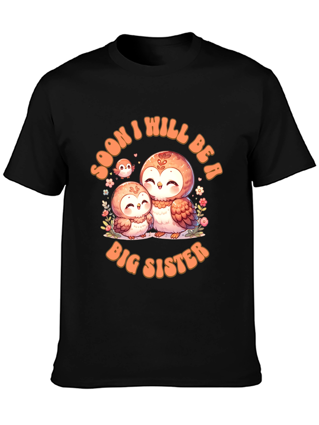 Soon To Be Big Sister Owl T-Shirt