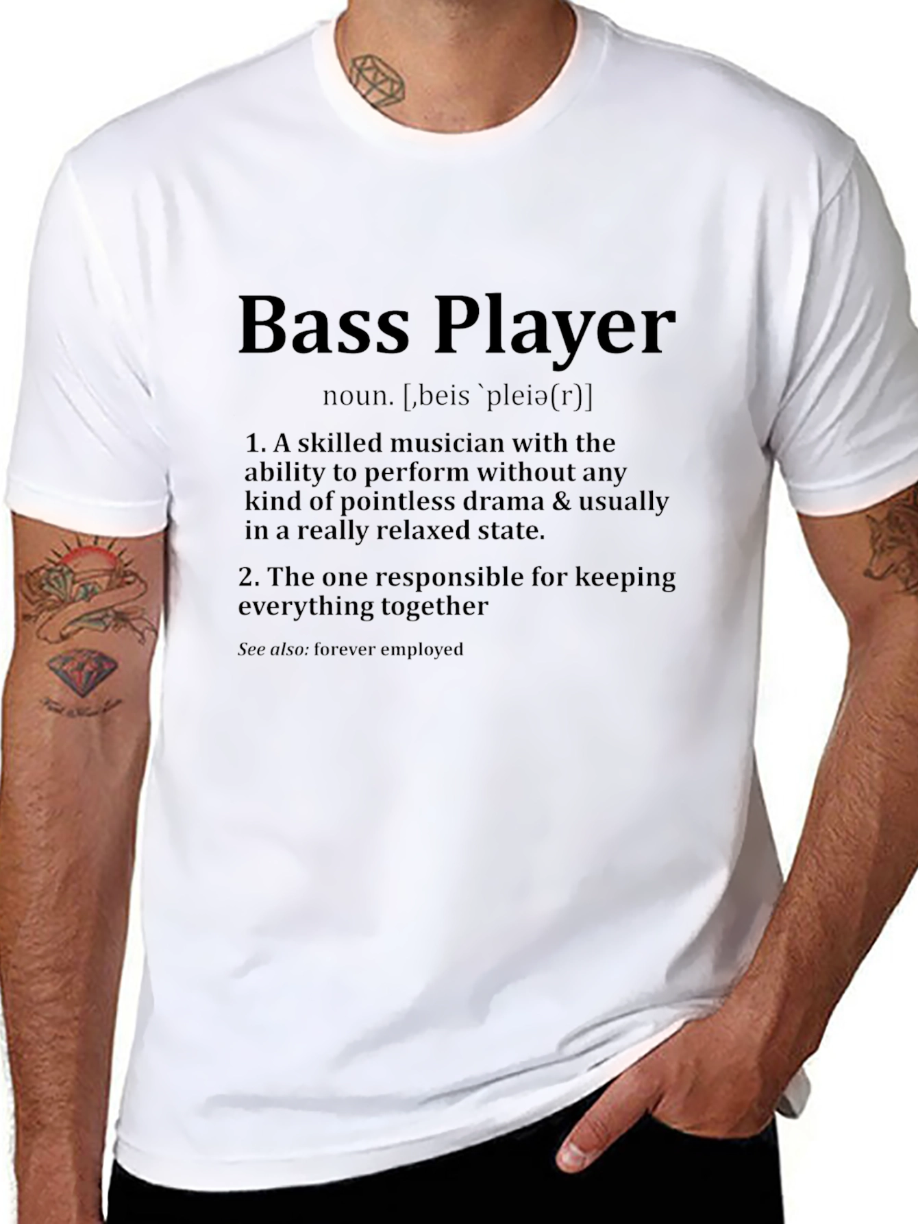 Bass Player Definition T-Shirt - Musician Gift