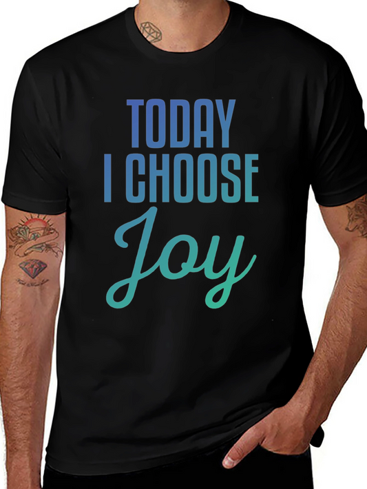 Today I Choose Joy Graphic Tee - Black Unisex