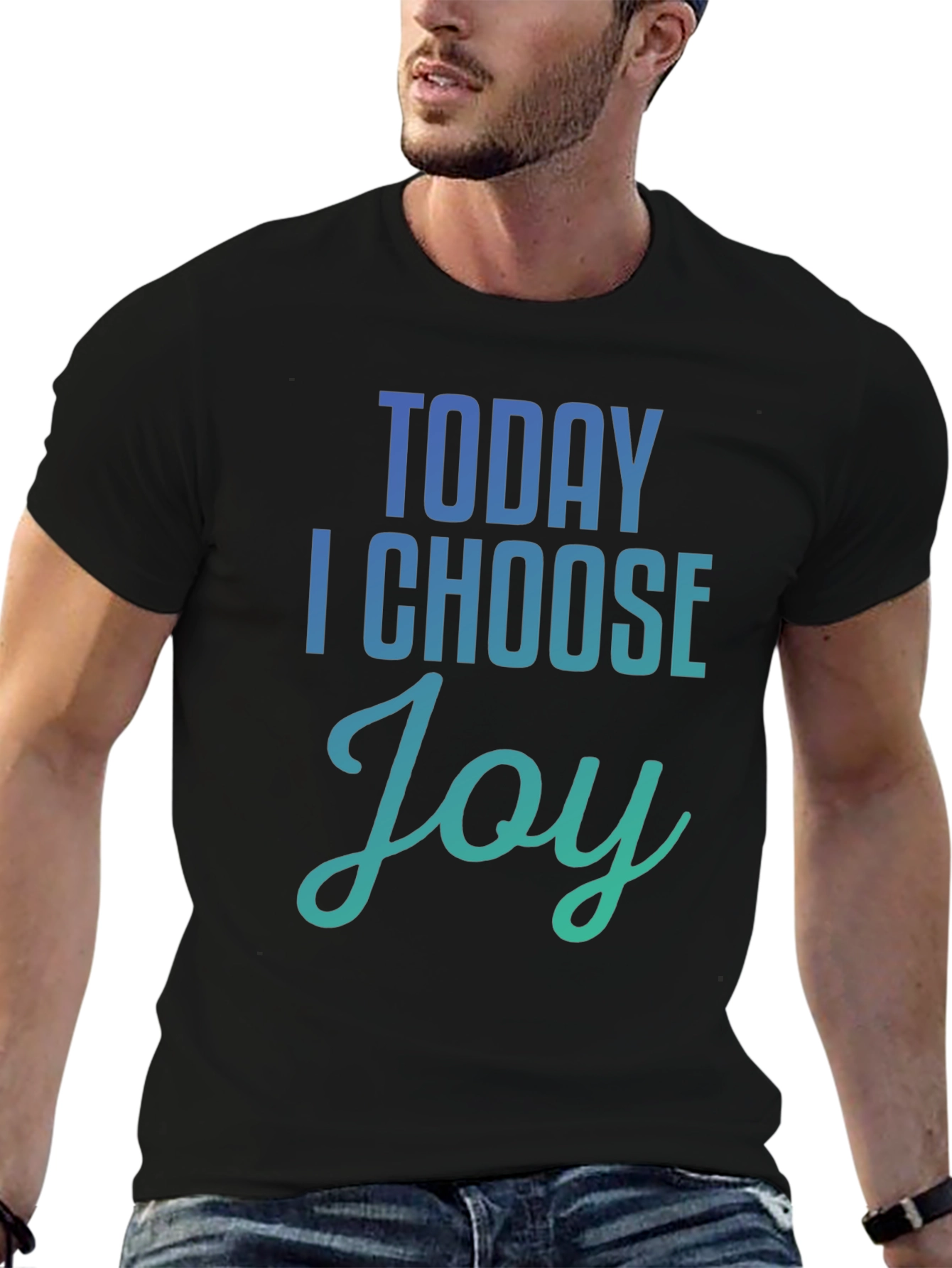 Today I Choose Joy Graphic Tee - Black Unisex