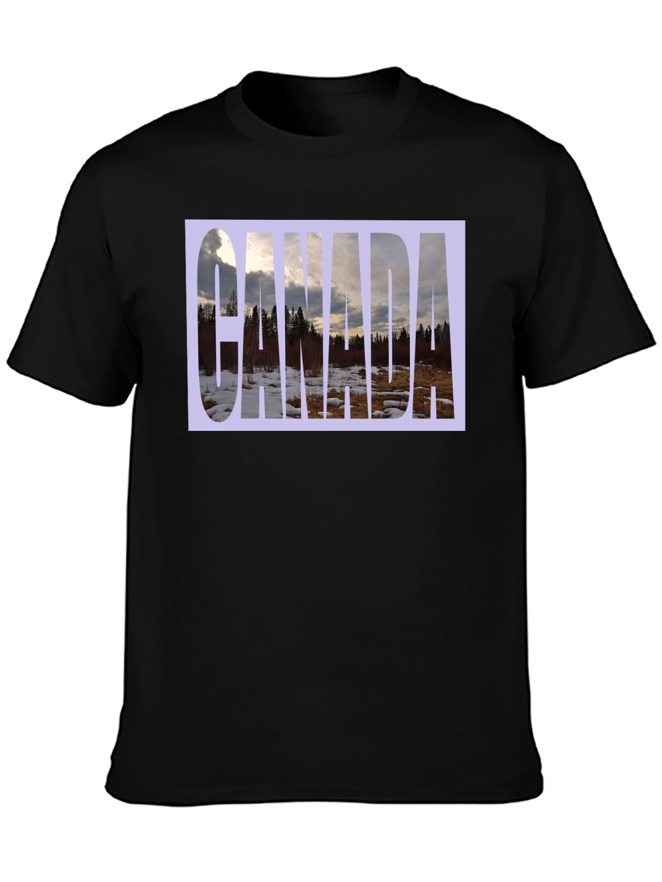Canada Landscape Graphic Tee - Black T-Shirt