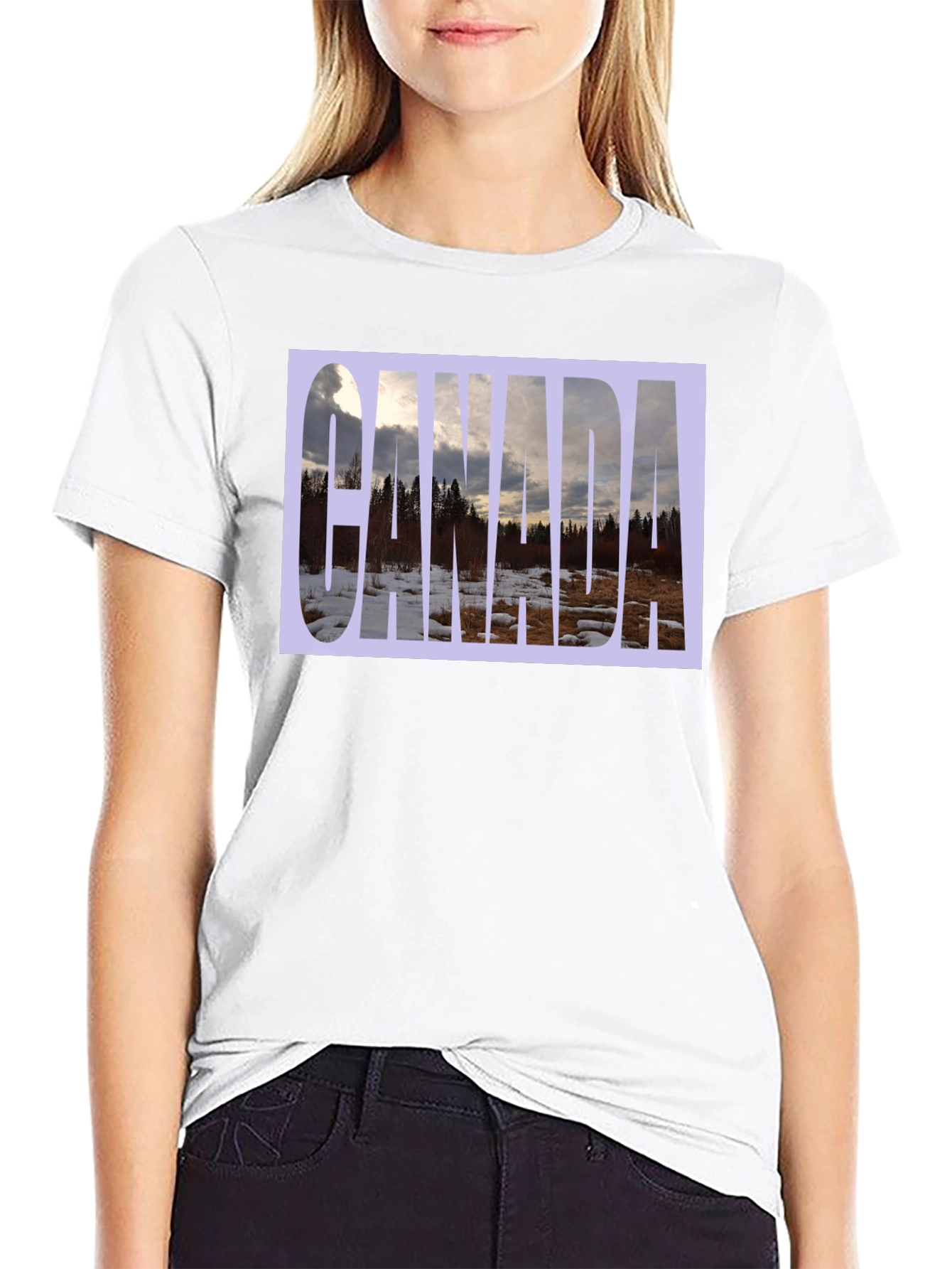Canada Landscape Graphic Tee - Black T-Shirt