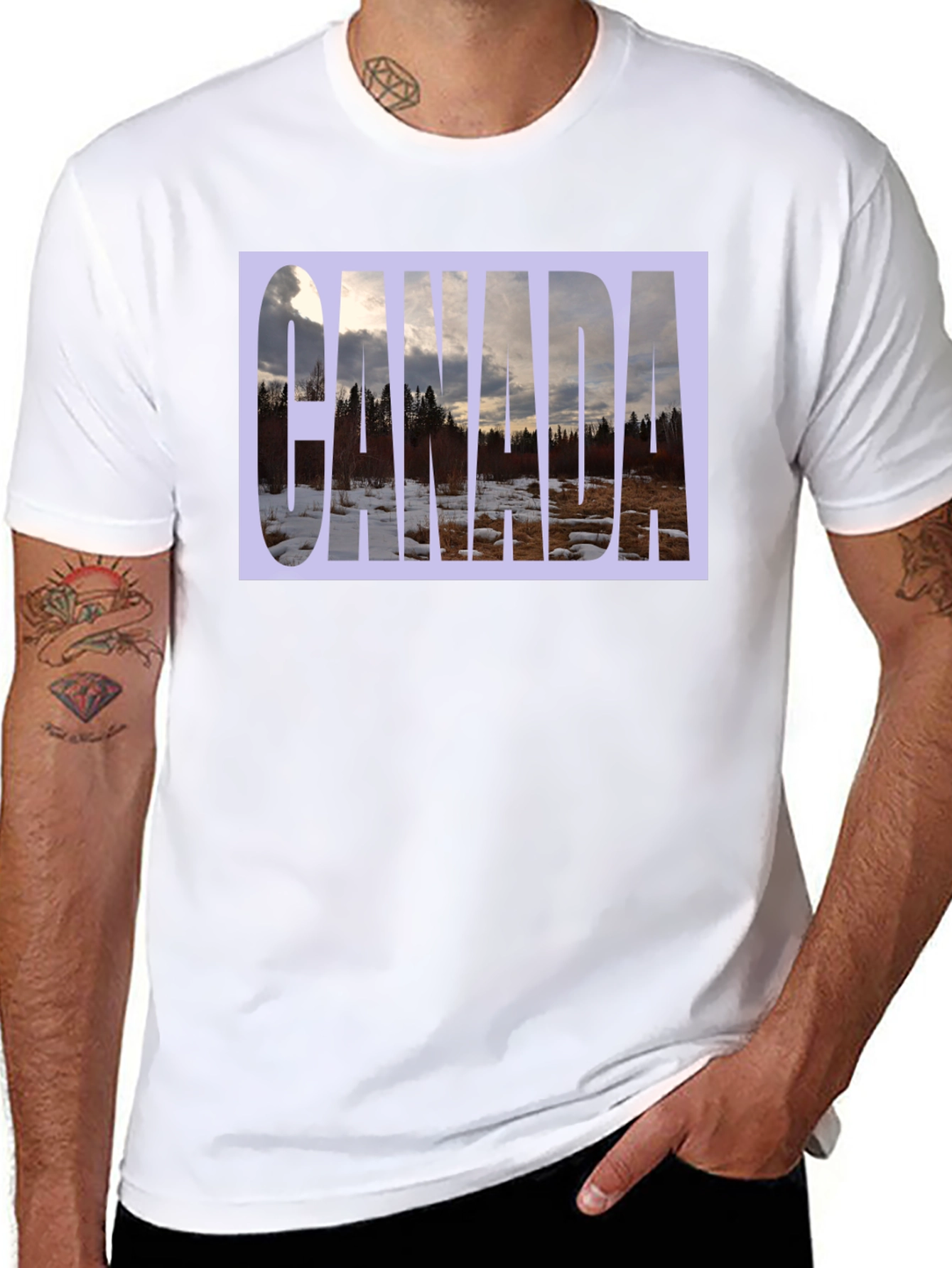 Canada Landscape Graphic Tee - Black T-Shirt