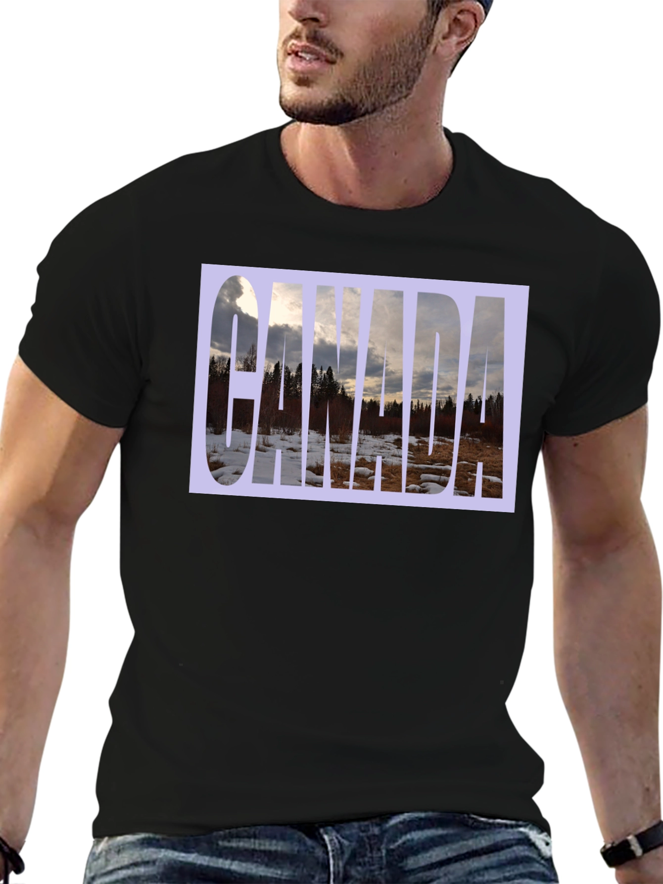 Canada Landscape Graphic Tee - Black T-Shirt