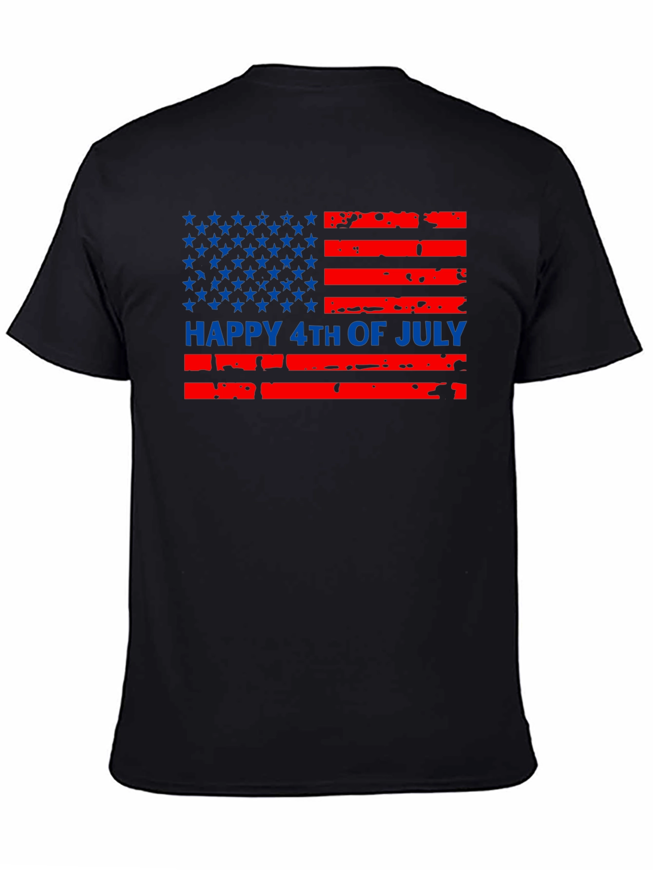 Happy 4th of July American Flag Graphic Tee