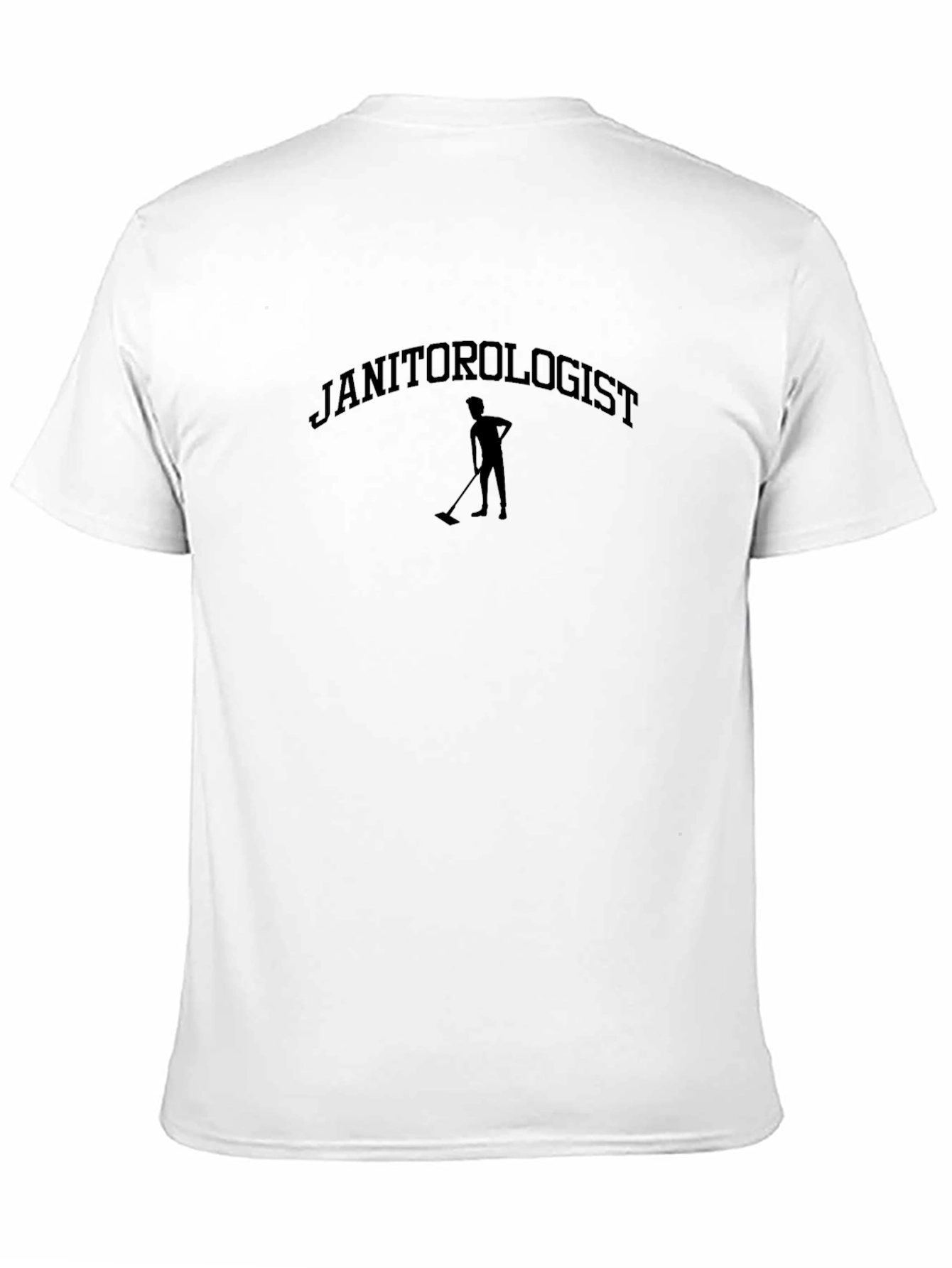 Janitorologist Graphic T-Shirt - Black Cotton Crew Neck