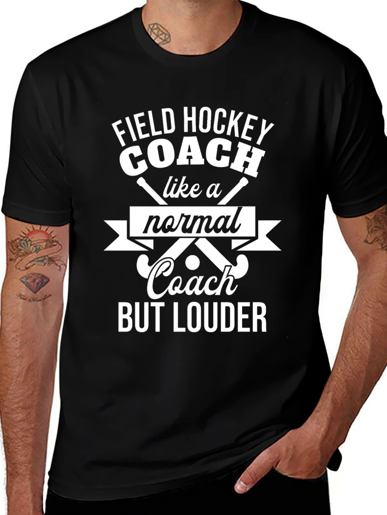 Funny Field Hockey Coach T-Shirt - But Louder!