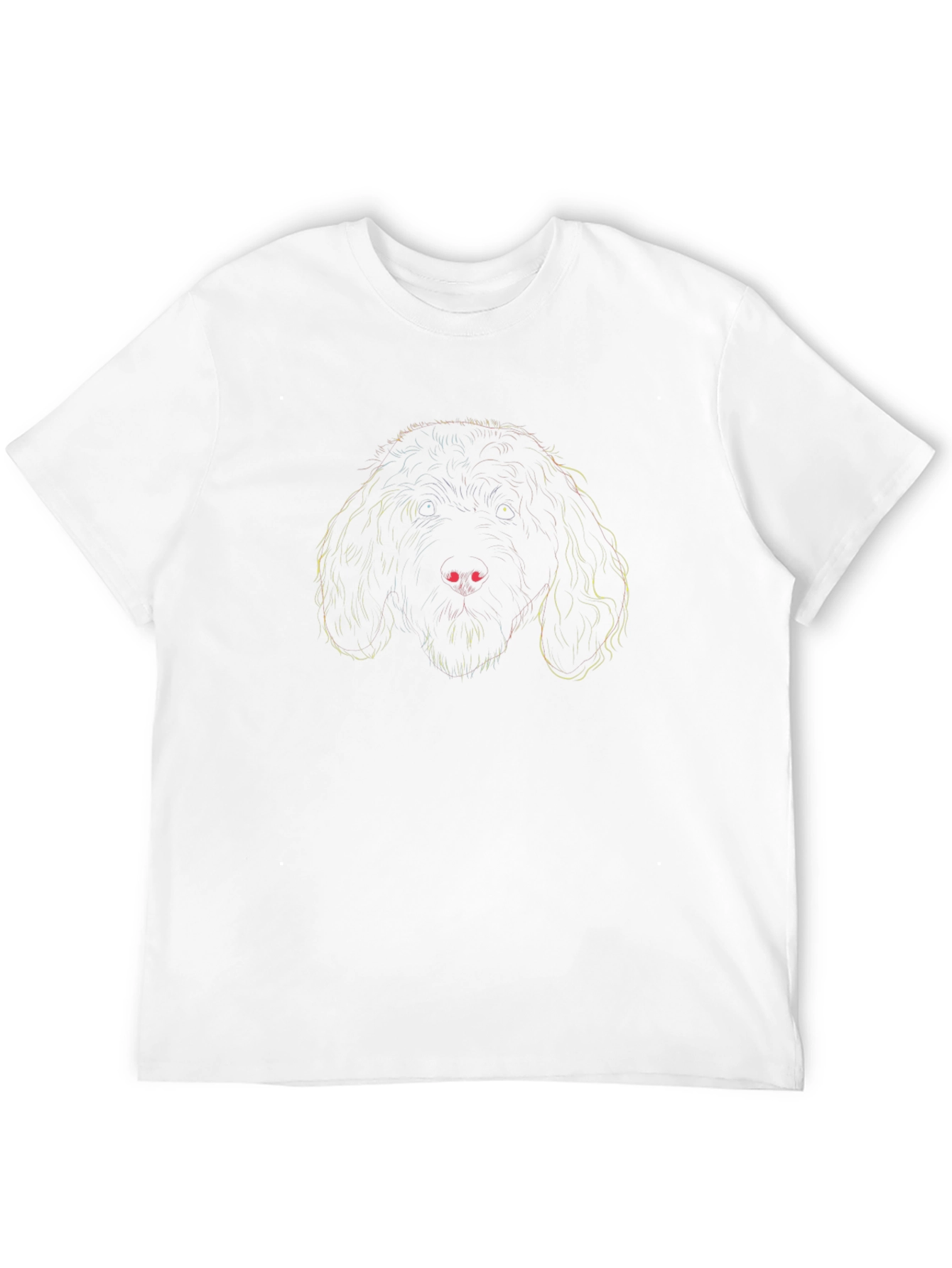 Dog Outline Black T-Shirt