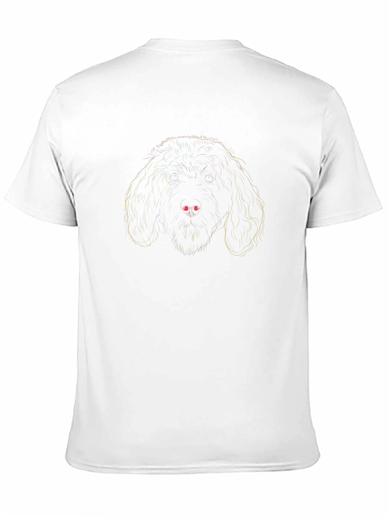 Dog Outline Black T-Shirt