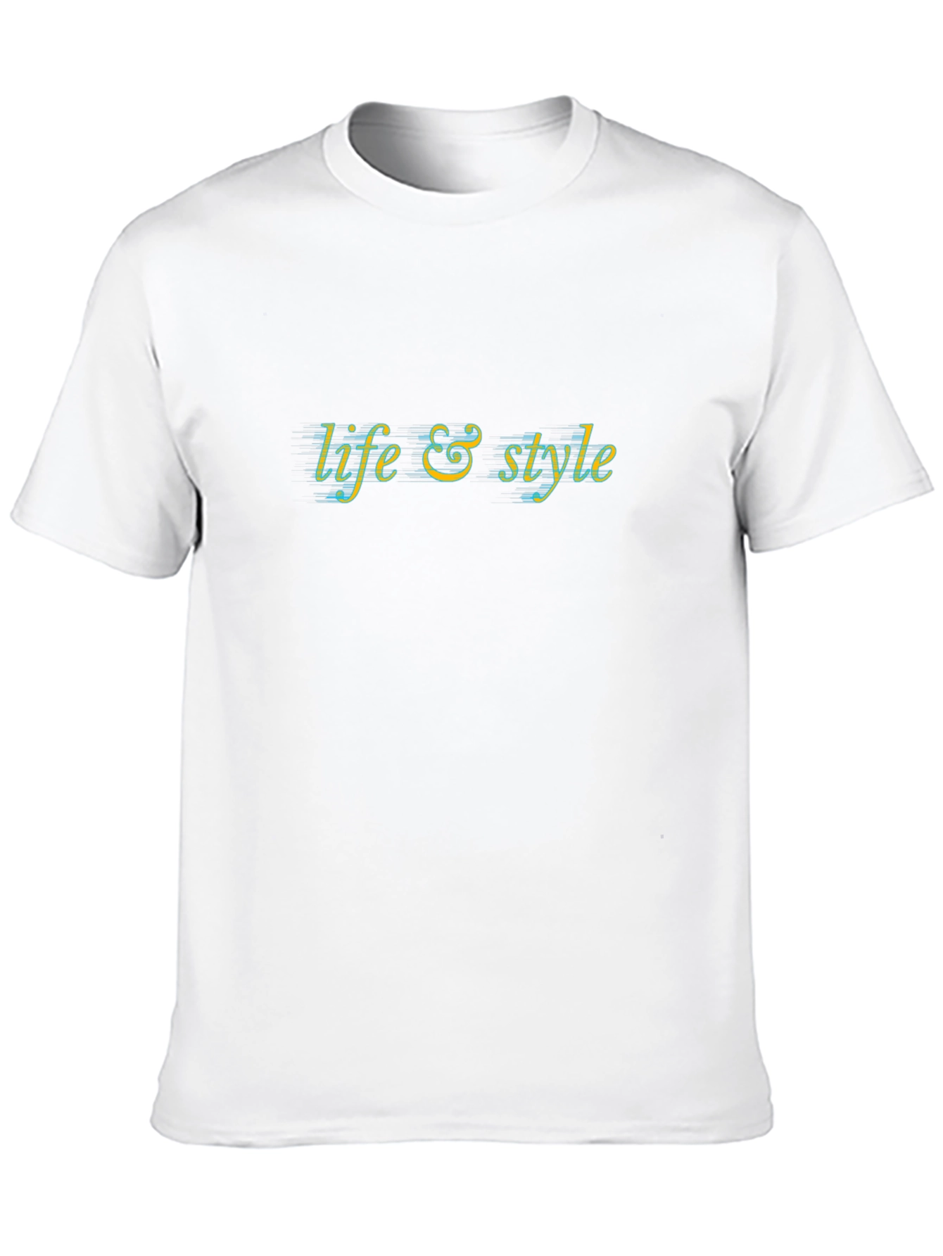 Life & Style Graphic Tee - Black Cotton Blend