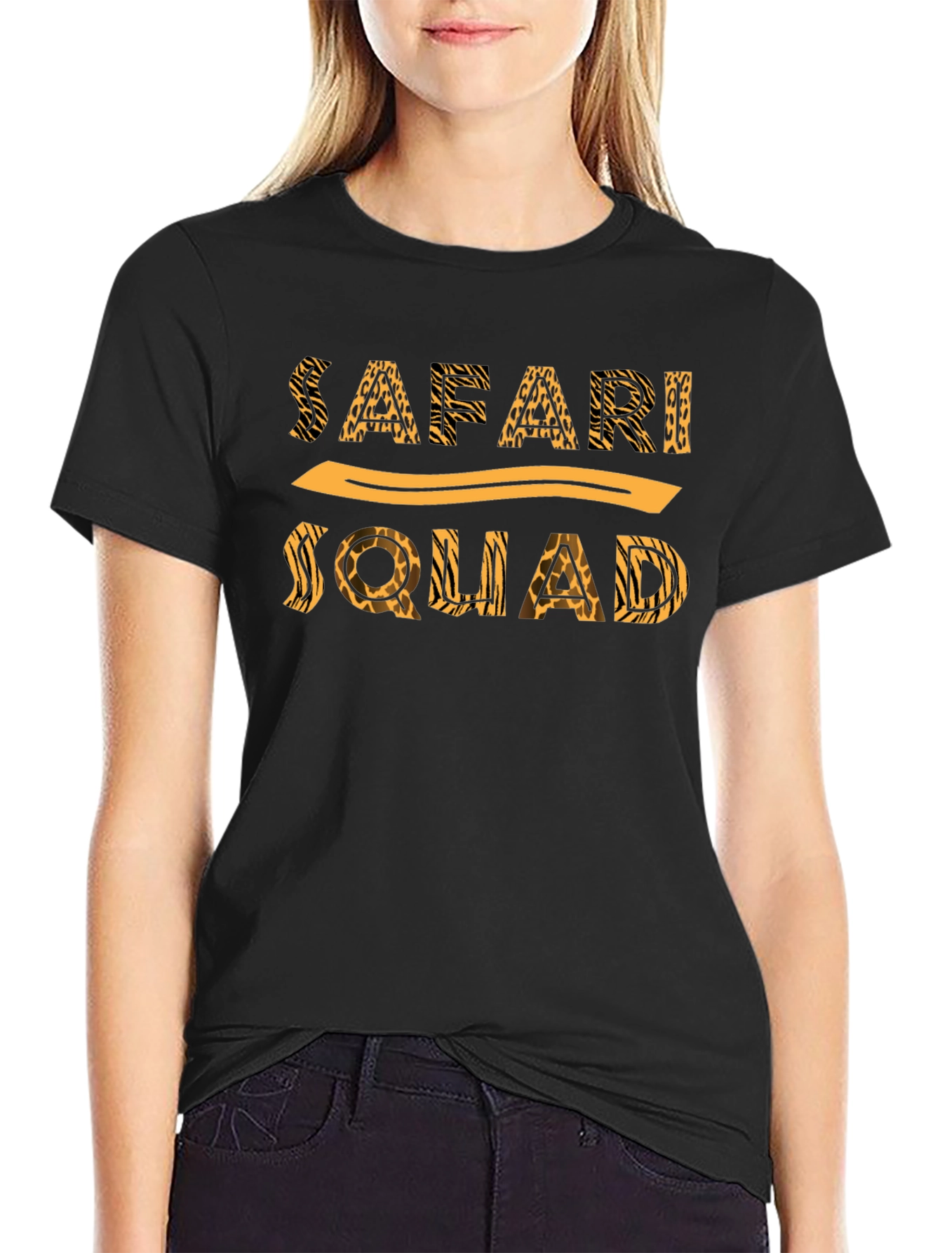Safari Squad Graphic T-Shirt - Black