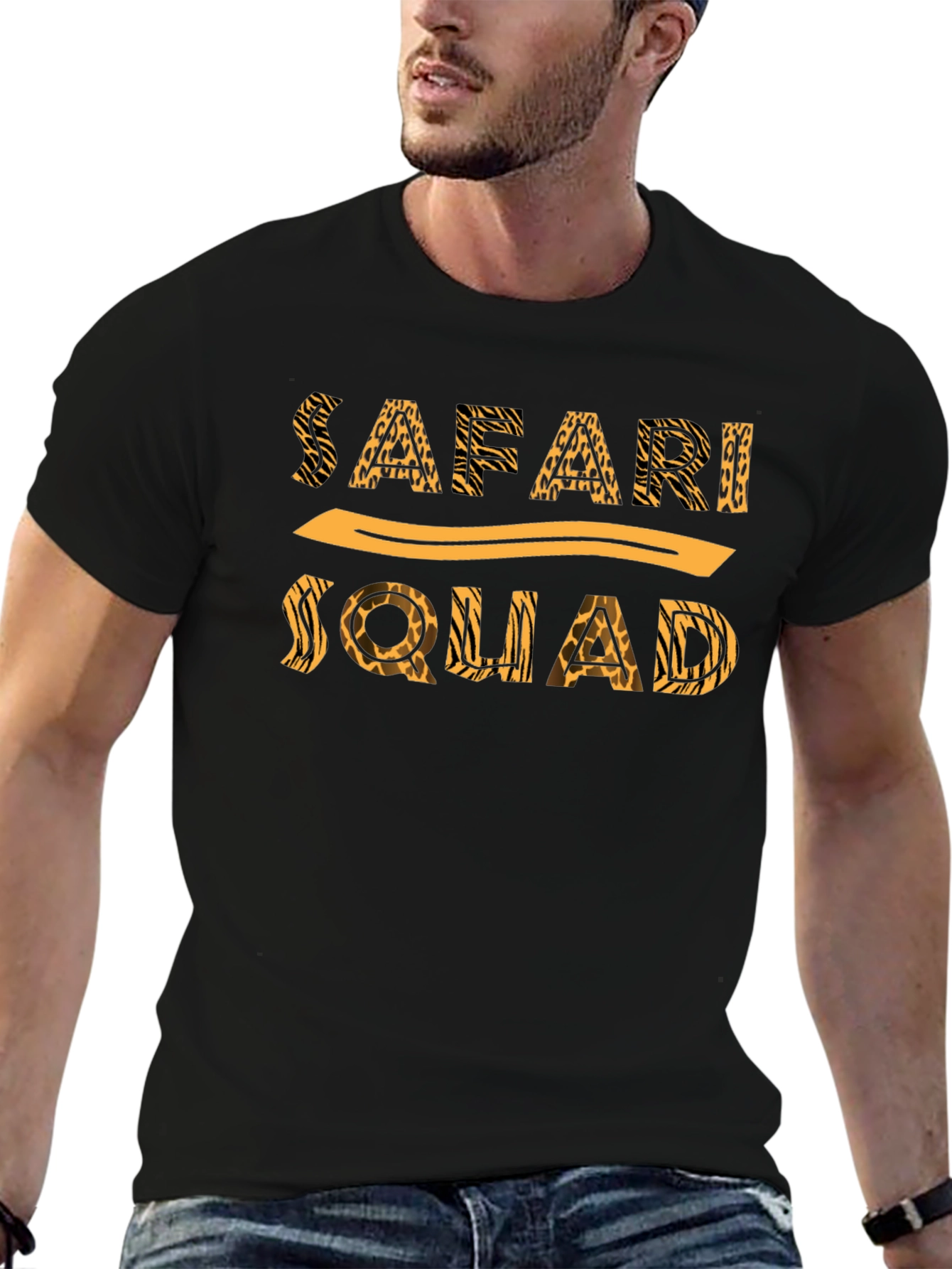 Safari Squad Graphic T-Shirt - Black