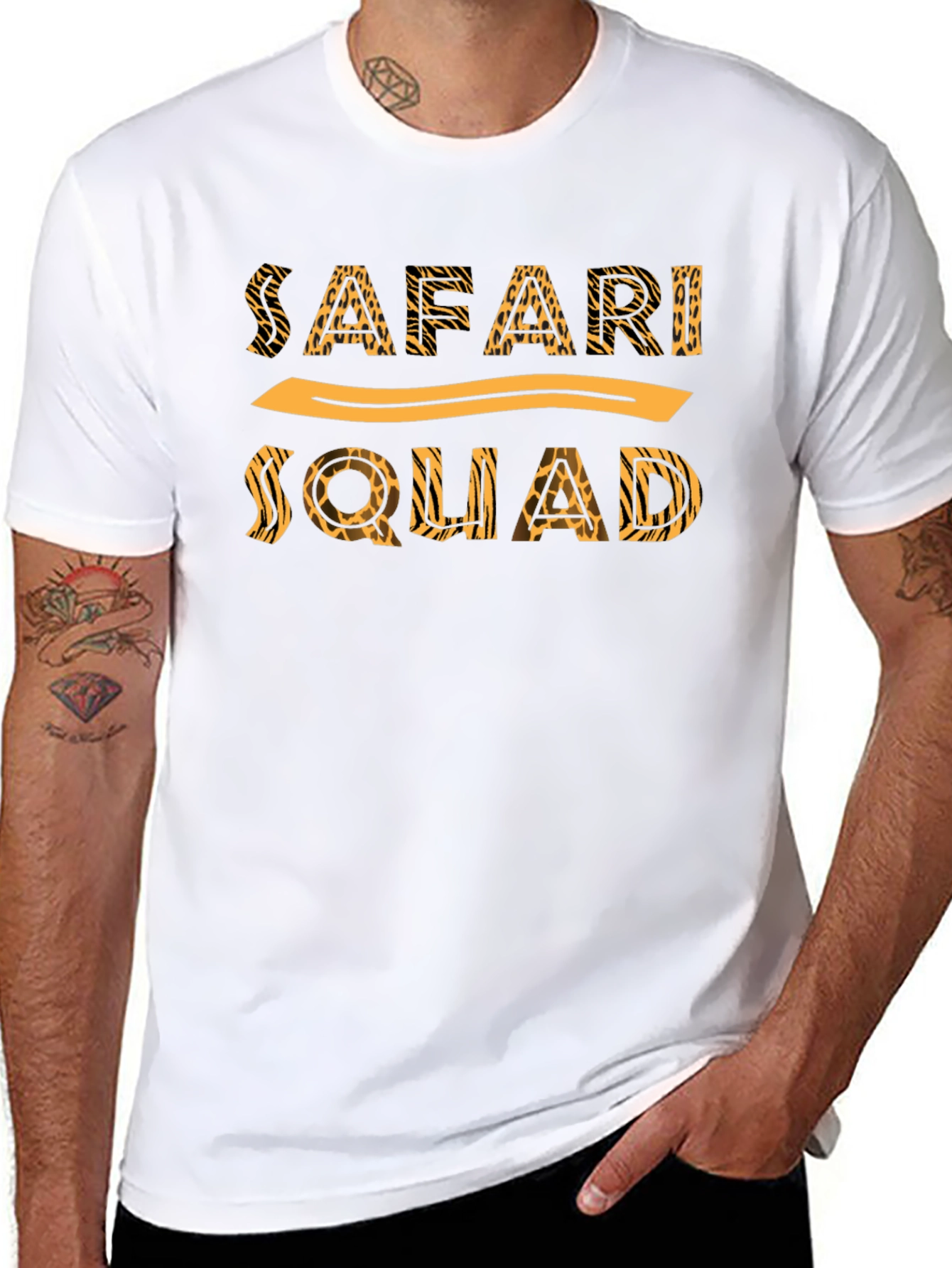 Safari Squad Graphic T-Shirt - Black