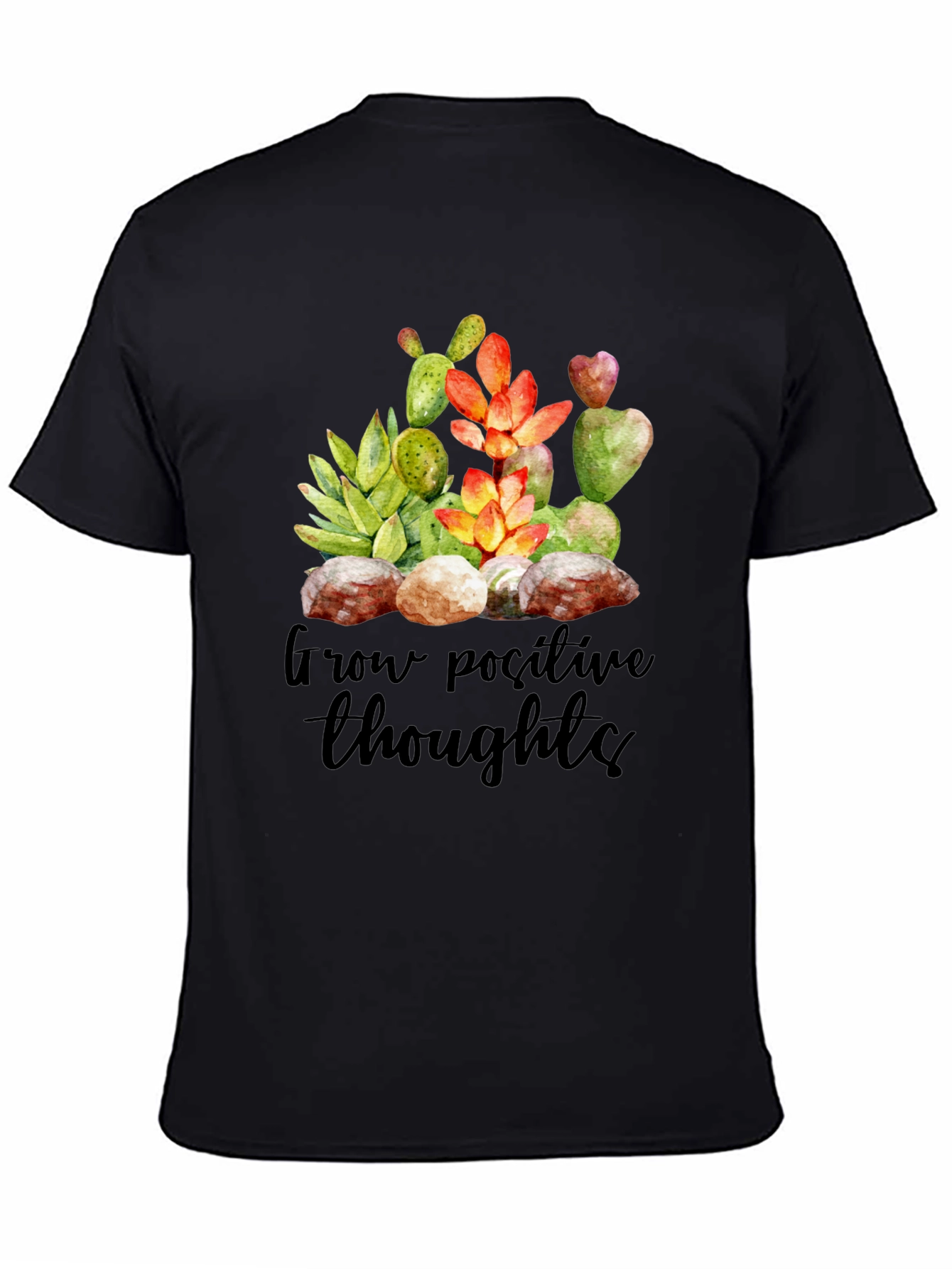 Grow Positive Thoughts T-Shirt - Unisex Soft Cotton Tee