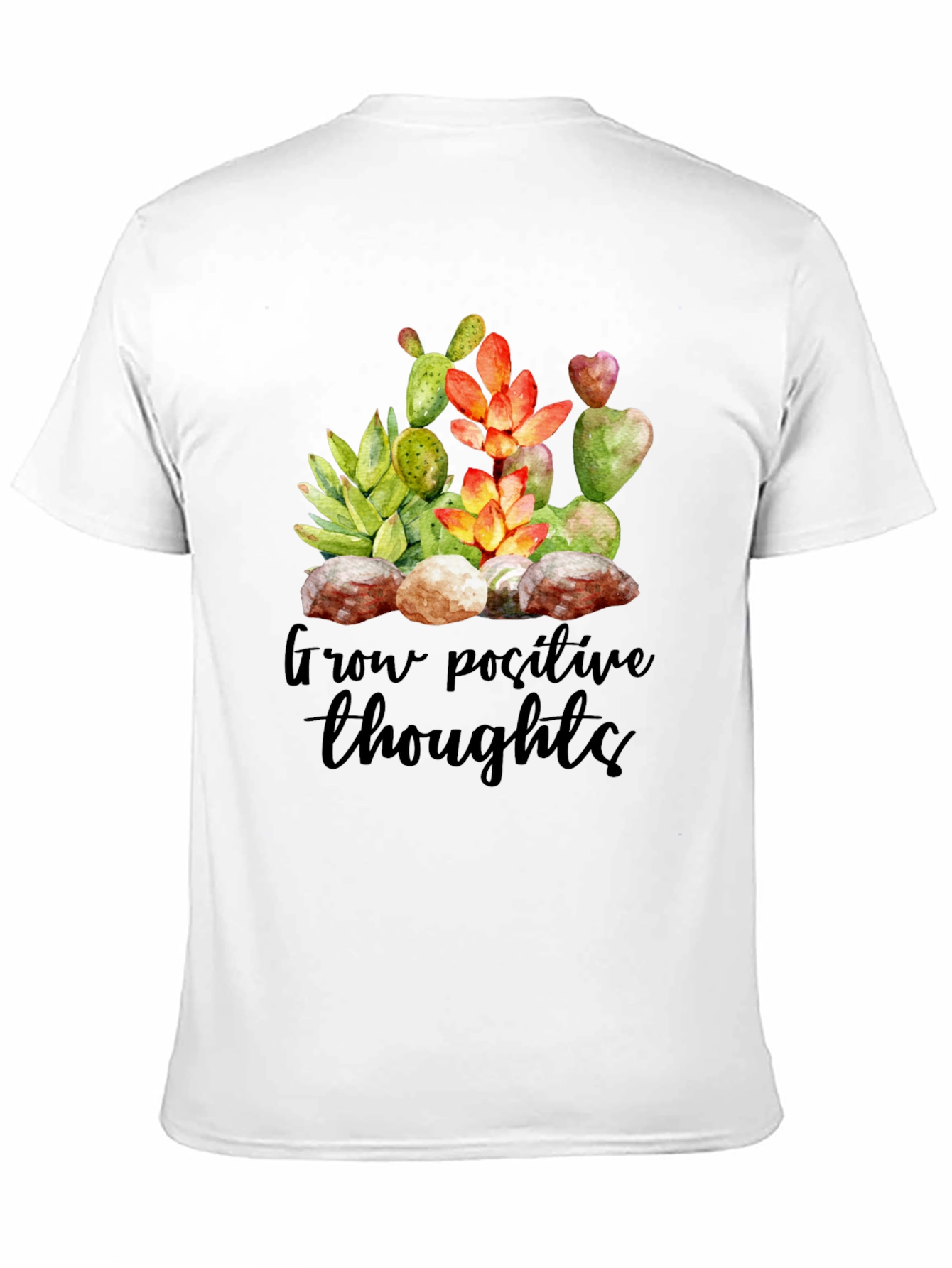 Grow Positive Thoughts T-Shirt - Unisex Soft Cotton Tee