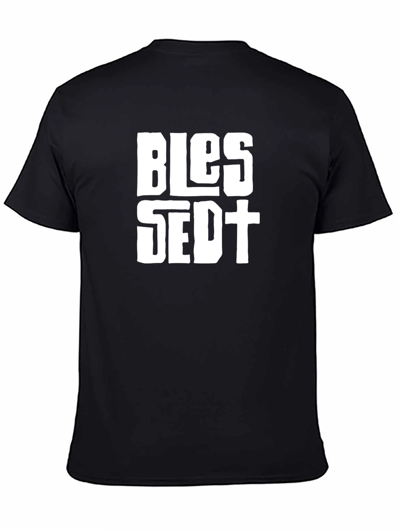 Blessed Graphic T-Shirt - Black Cotton Tee
