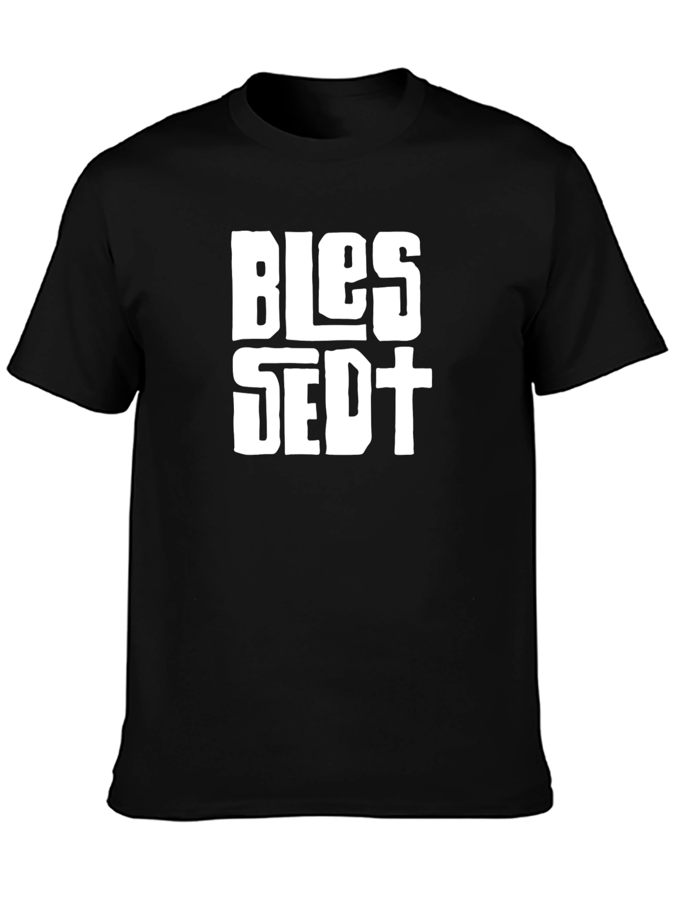 Blessed Graphic T-Shirt - Black Cotton Tee