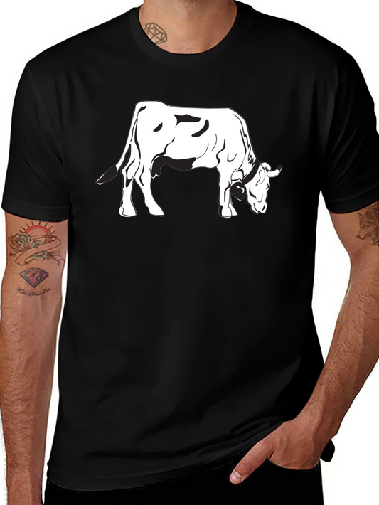 Cow Graphic Black T-Shirt