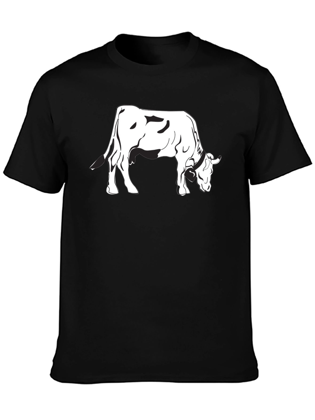 Cow Graphic Black T-Shirt