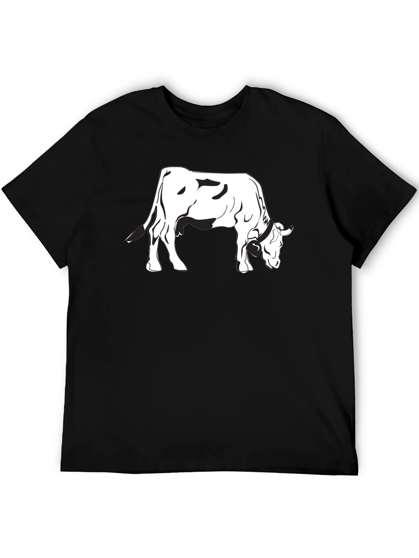 Cow Graphic Black T-Shirt