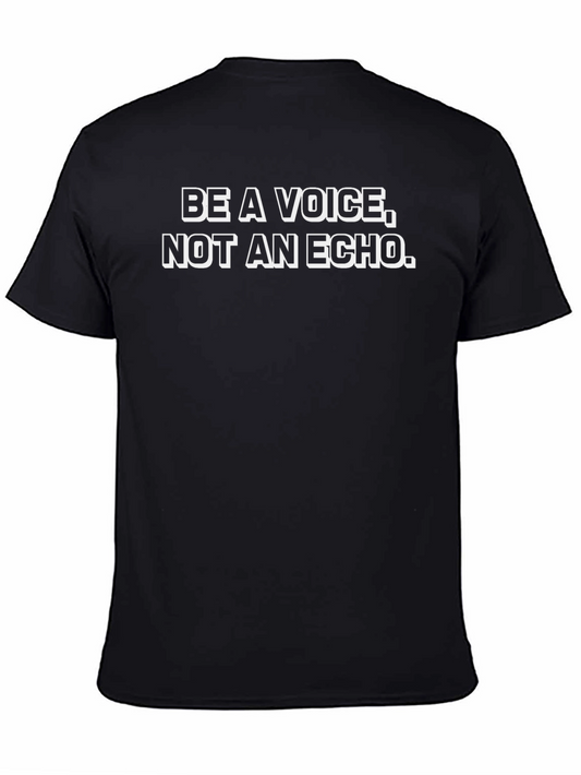 Be A Voice T-Shirt - Black Inspirational Tee