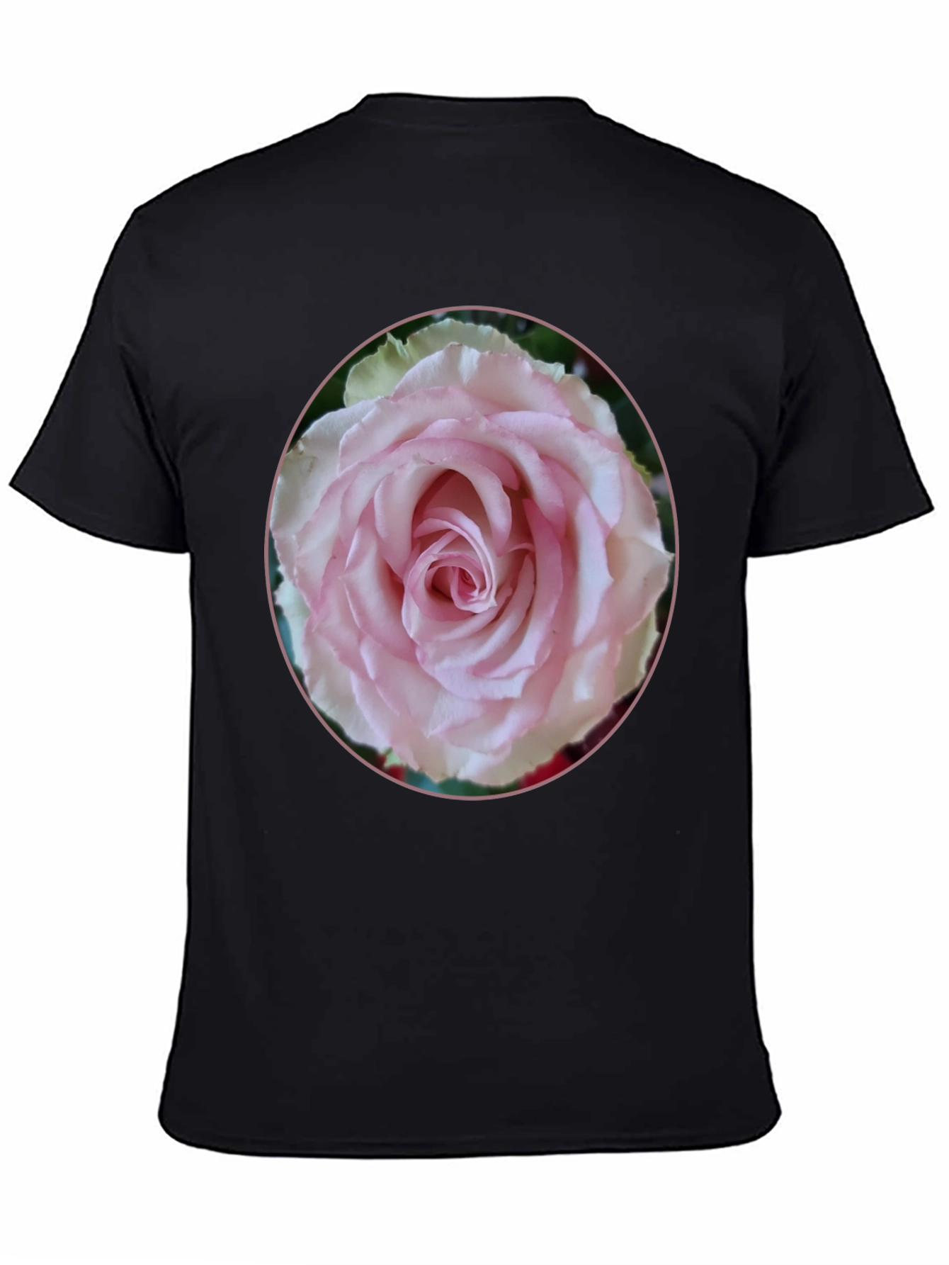 Rose Graphic Tee - Black Stylish Floral Design