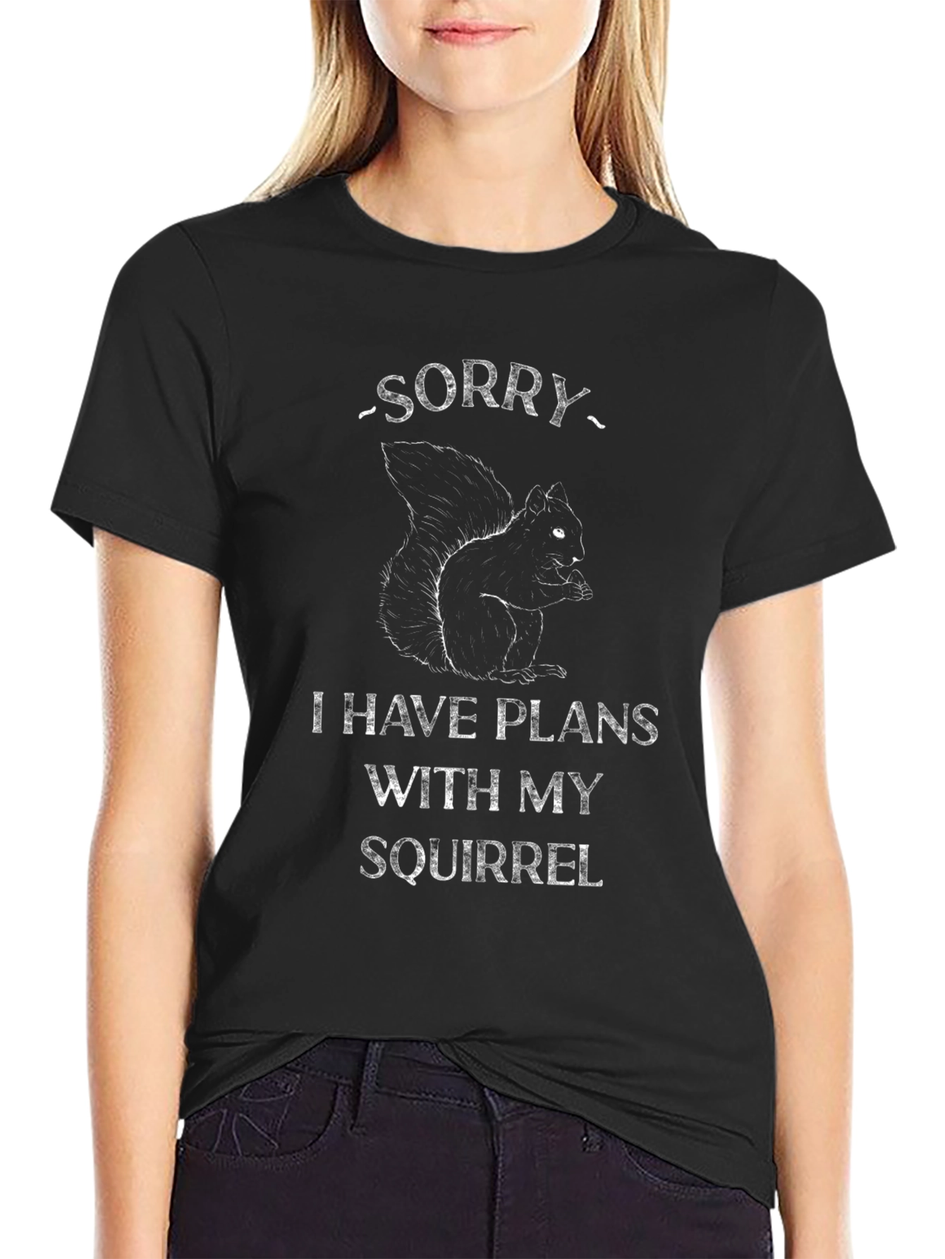 Funny Squirrel T-Shirt - Sorry I Have Plans