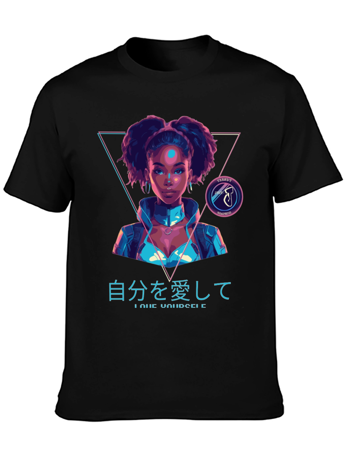 Cyberpunk Afro Girl T-Shirt