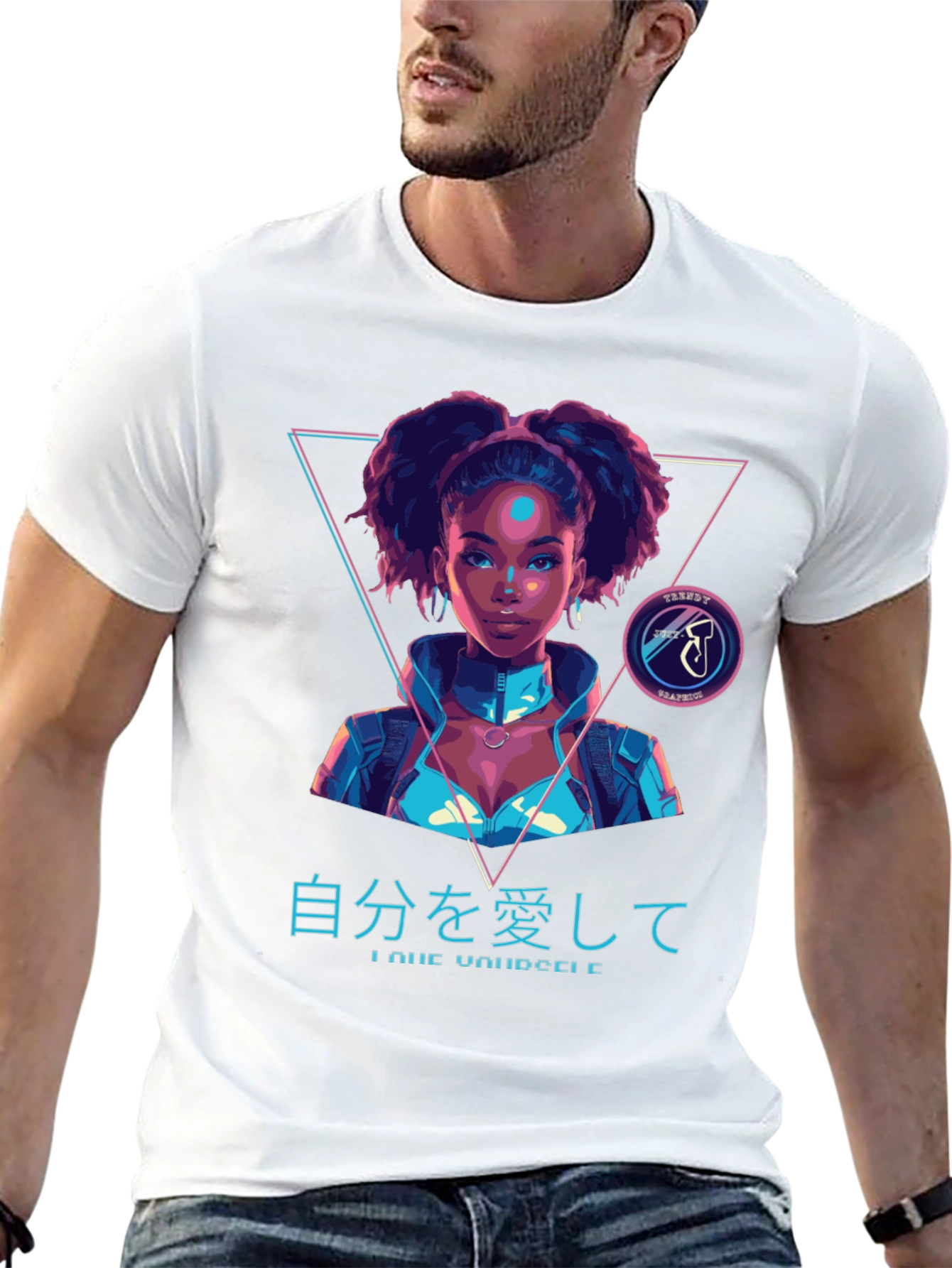 Cyberpunk Afro Girl T-Shirt