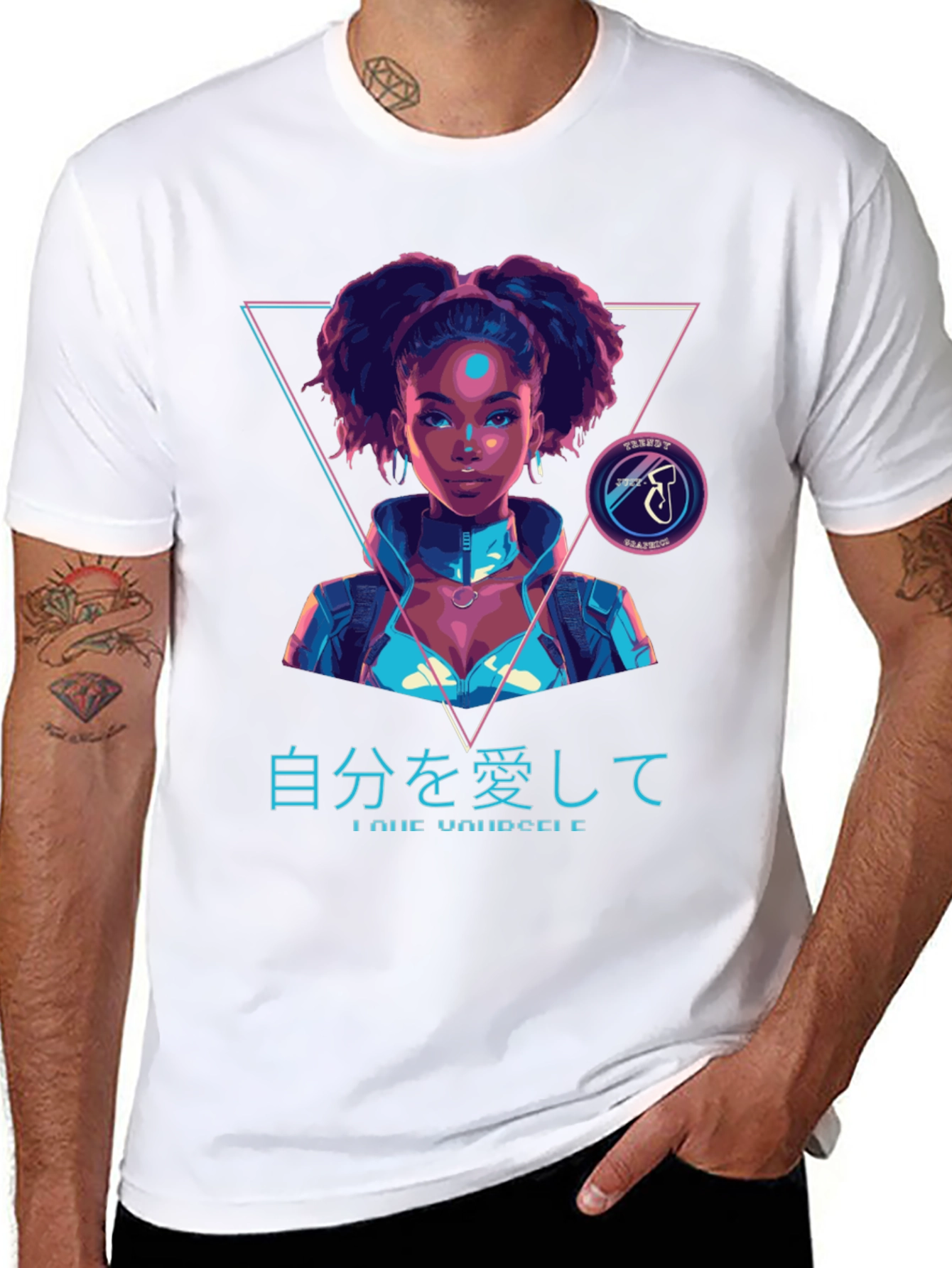 Cyberpunk Afro Girl T-Shirt
