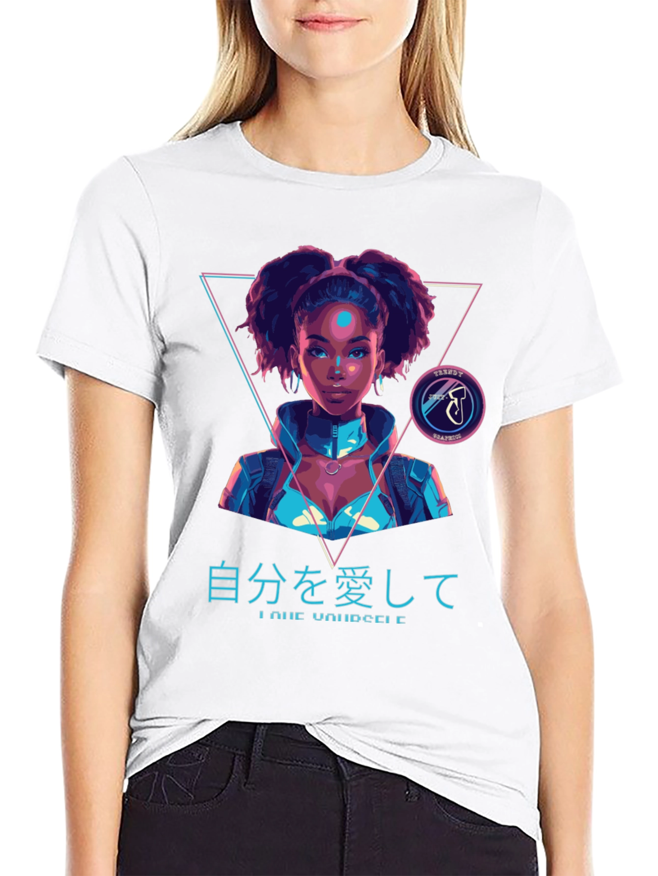 Cyberpunk Afro Girl T-Shirt