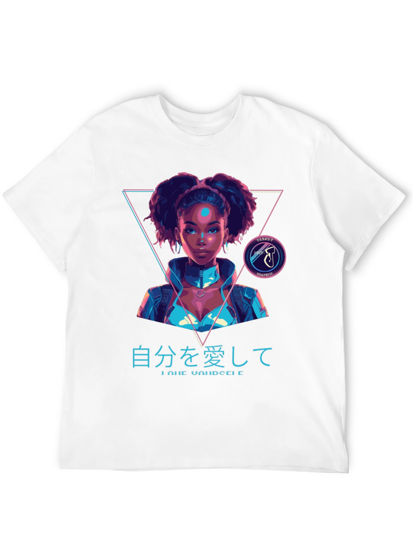Cyberpunk Afro Girl T-Shirt