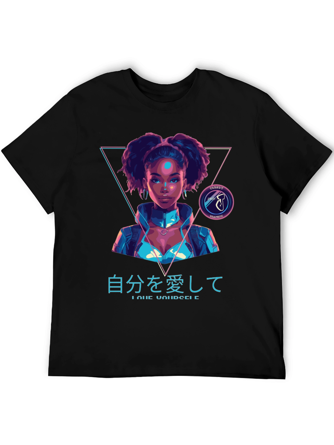 Cyberpunk Afro Girl T-Shirt