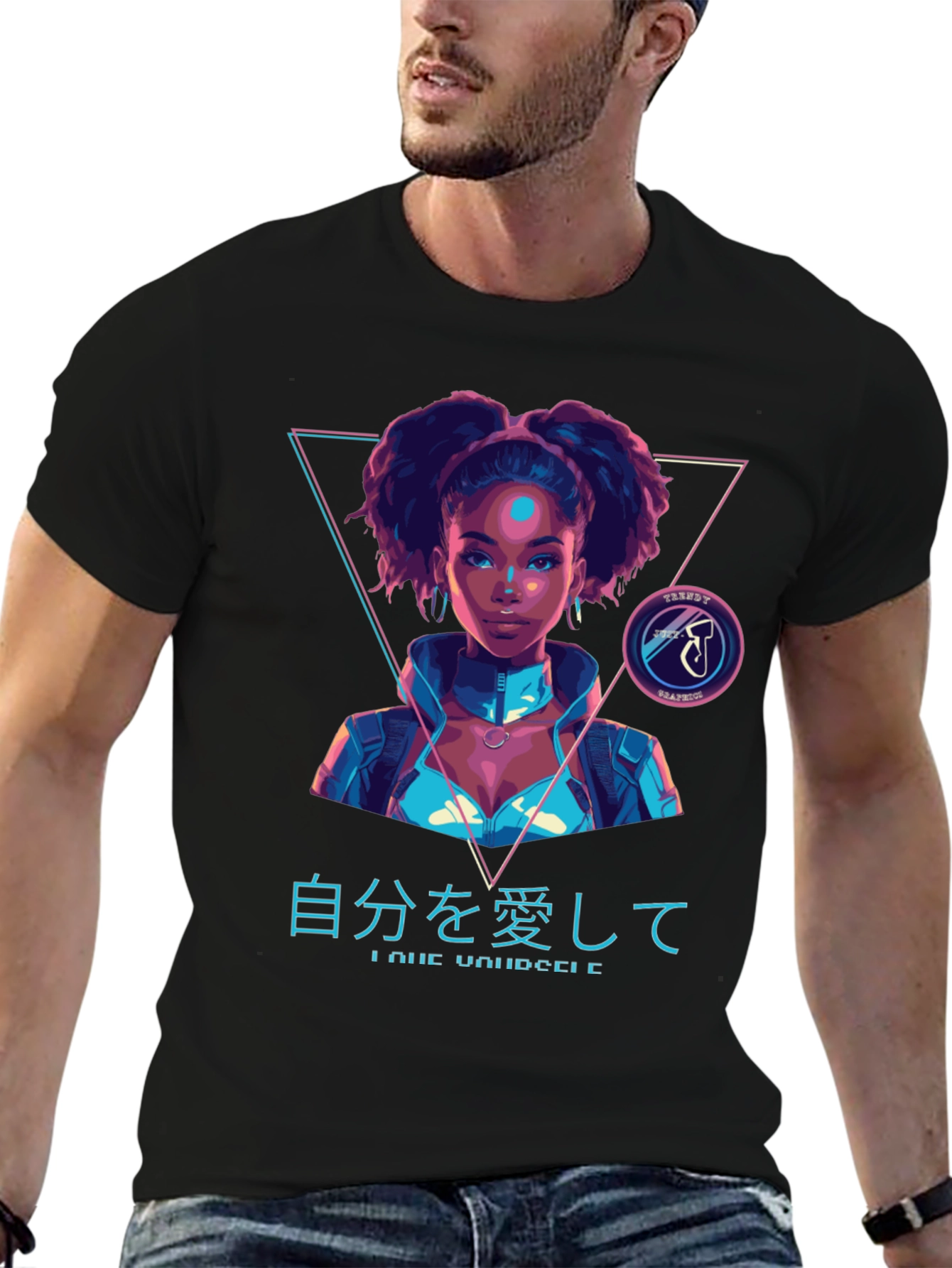 Cyberpunk Afro Girl T-Shirt