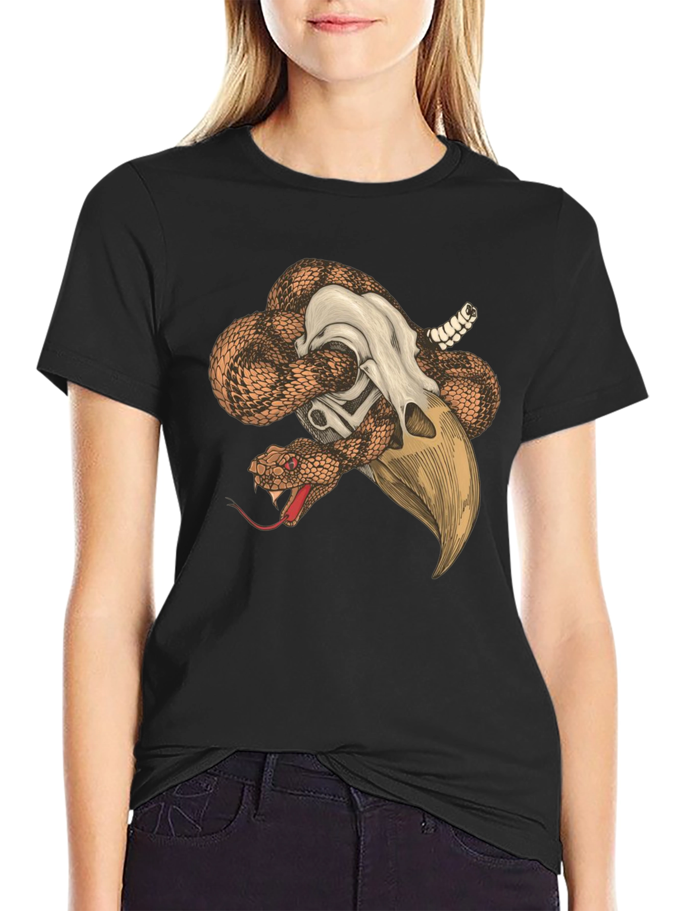 Snake & Skull Graphic Tee