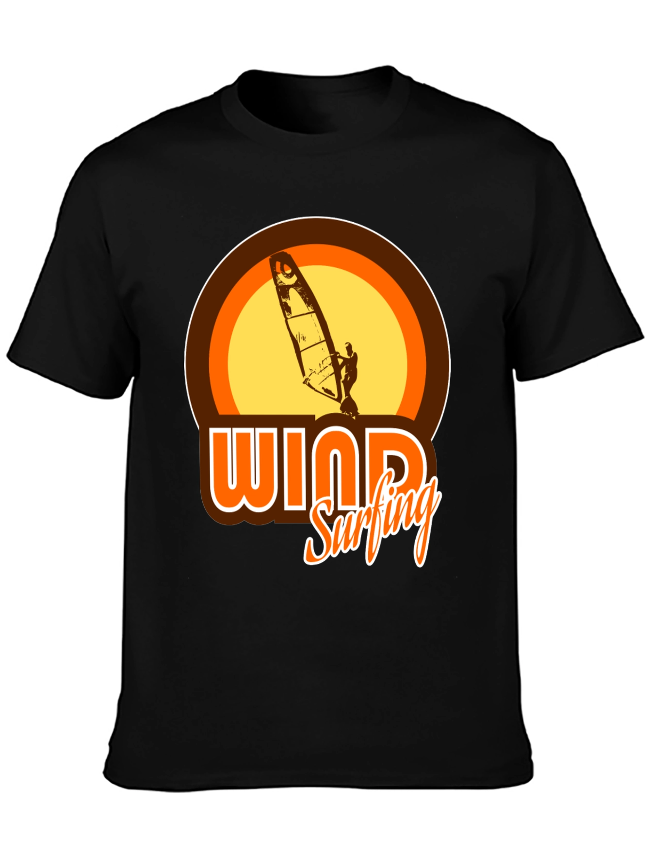 Windsurfing Graphic Tee - Retro Style T-Shirt