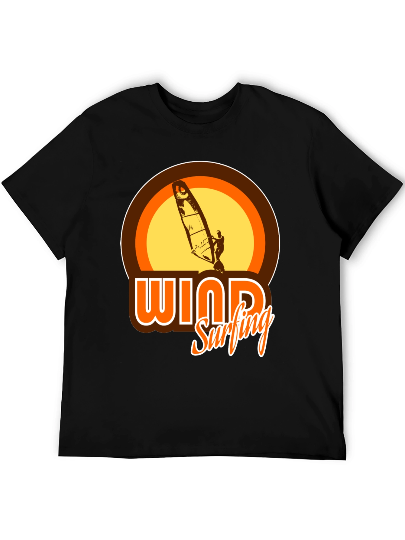Windsurfing Graphic Tee - Retro Style T-Shirt
