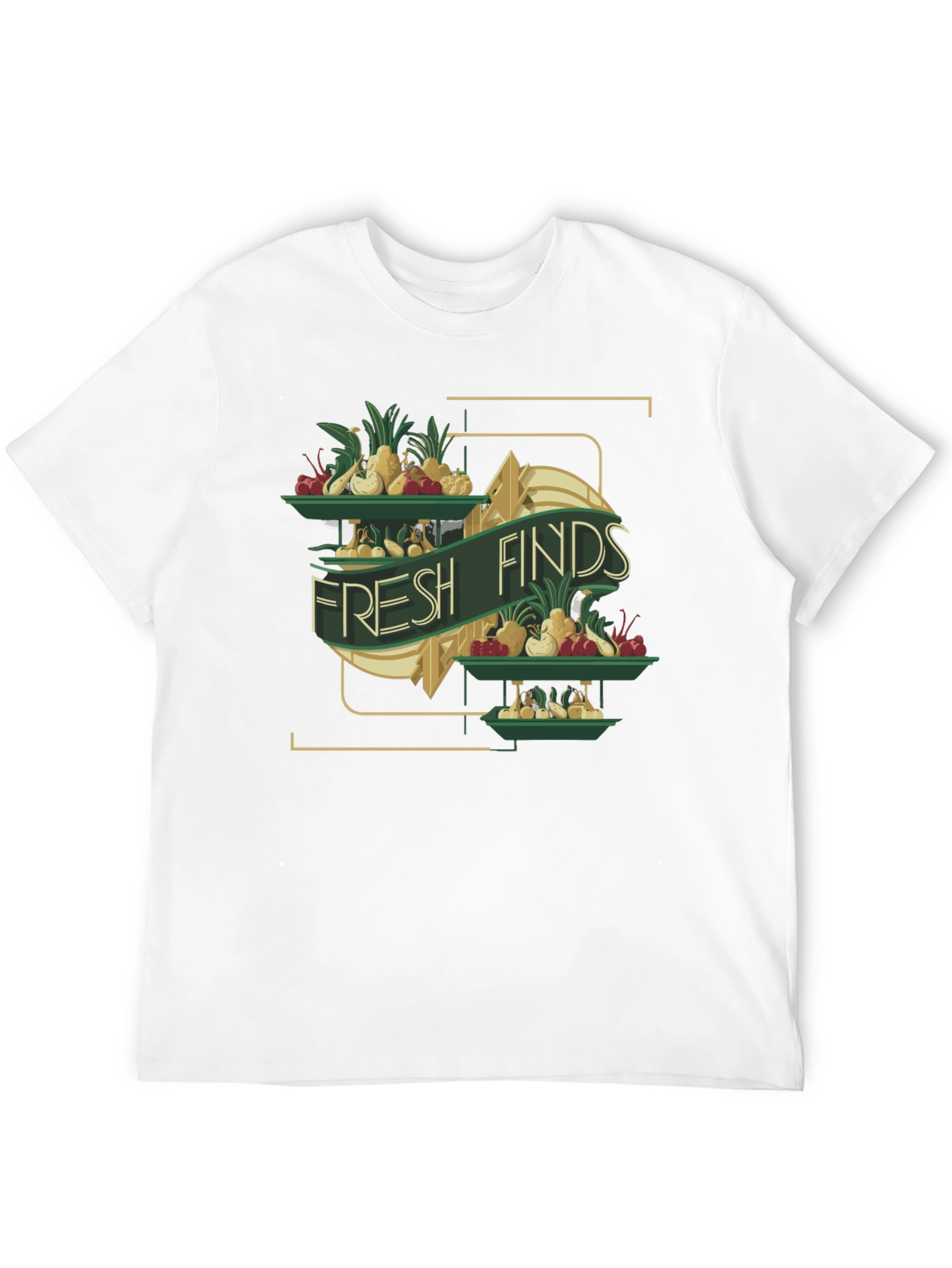 Fresh Finds Graphic Tee - Black Cotton T-Shirt