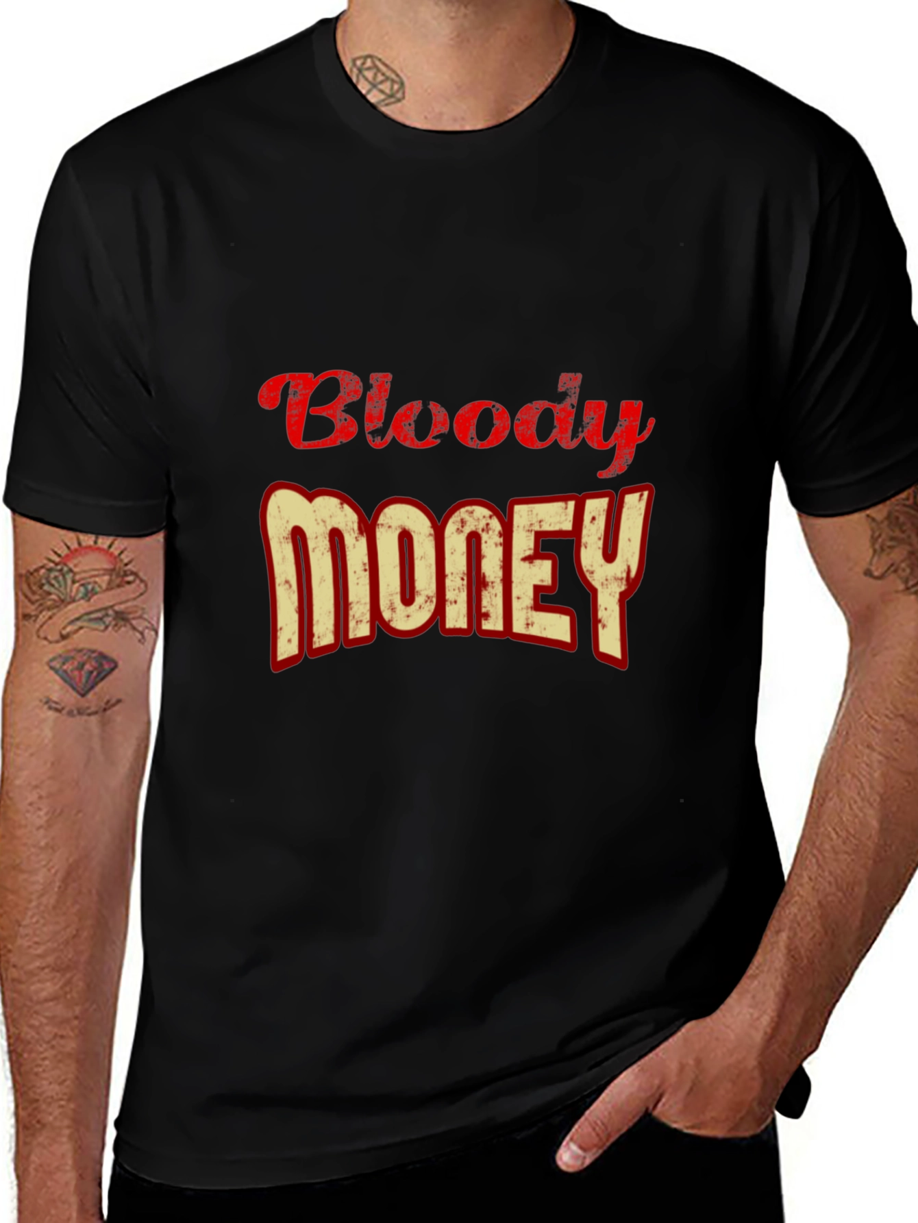 Bloody Money Graphic Tee - Casual Style