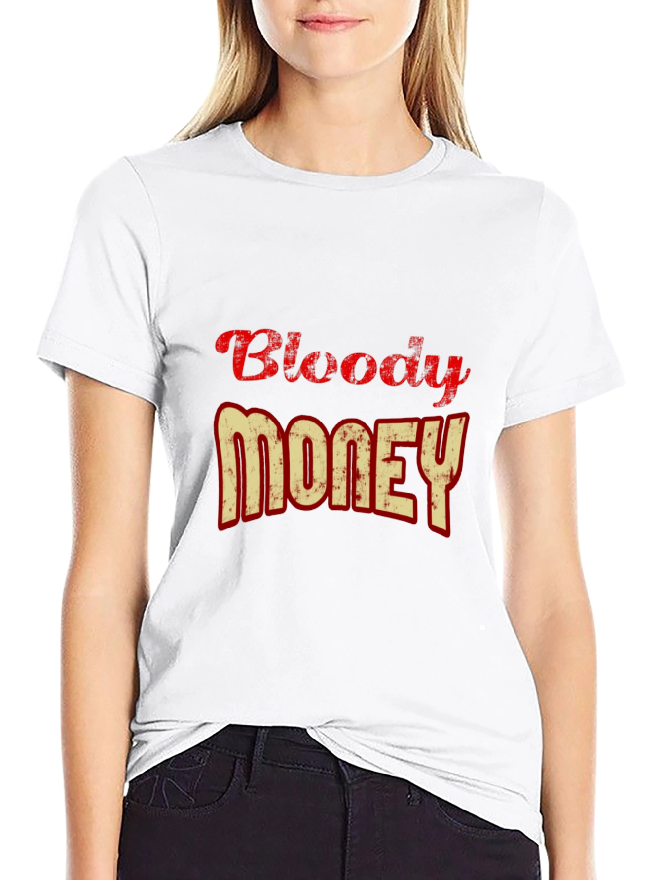 Bloody Money Graphic Tee - Casual Style