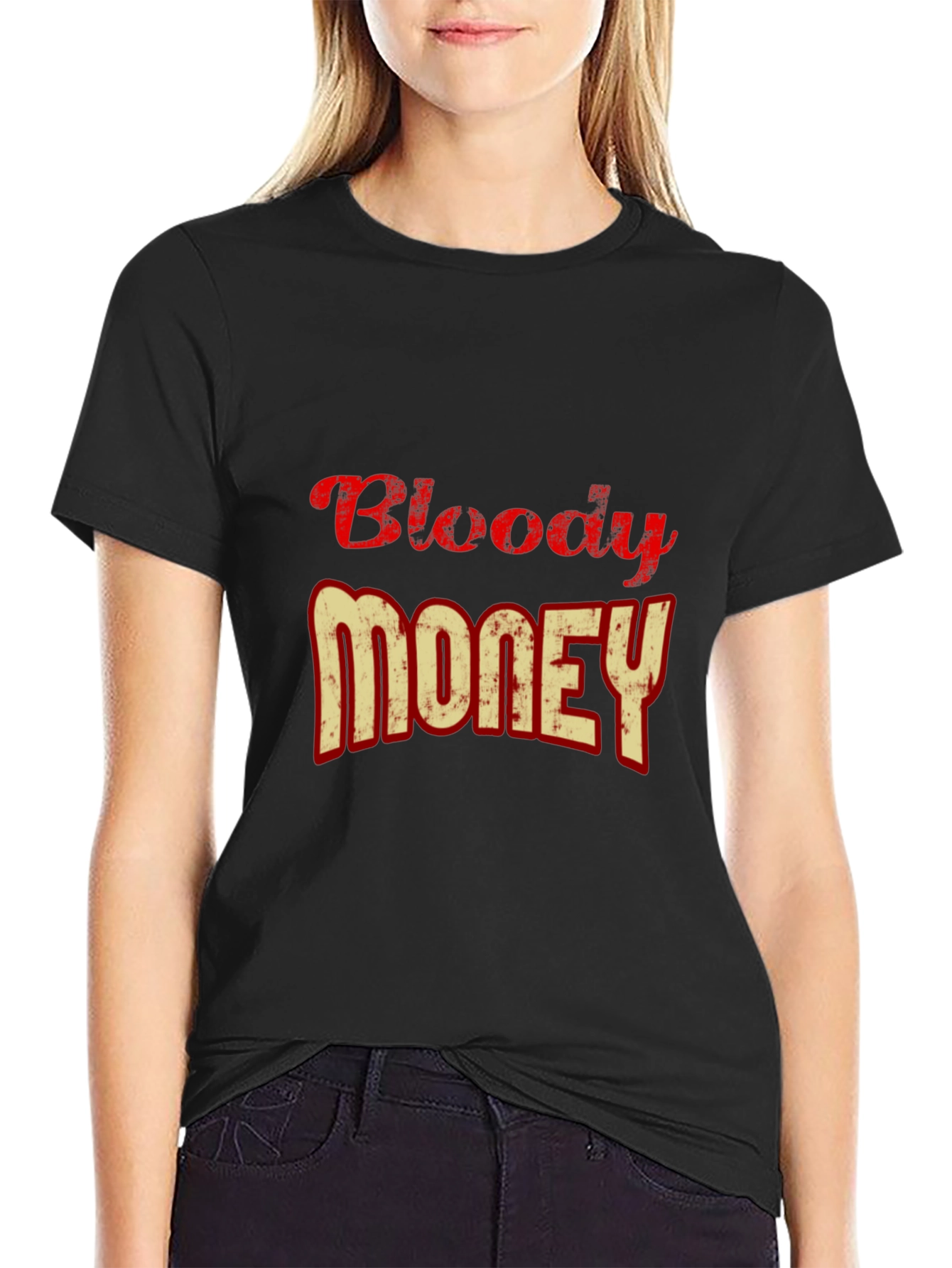 Bloody Money Graphic Tee - Casual Style