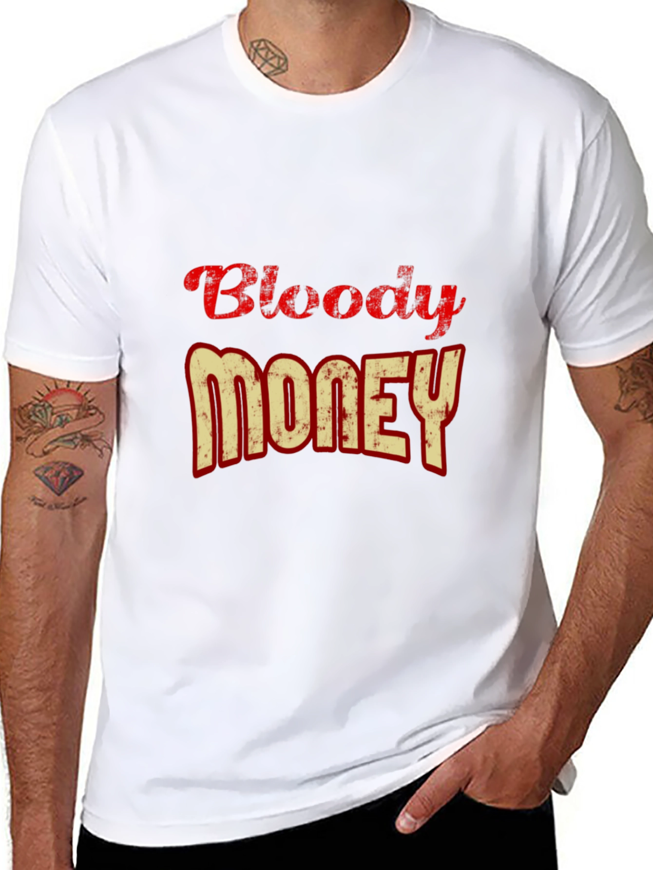 Bloody Money Graphic Tee - Casual Style