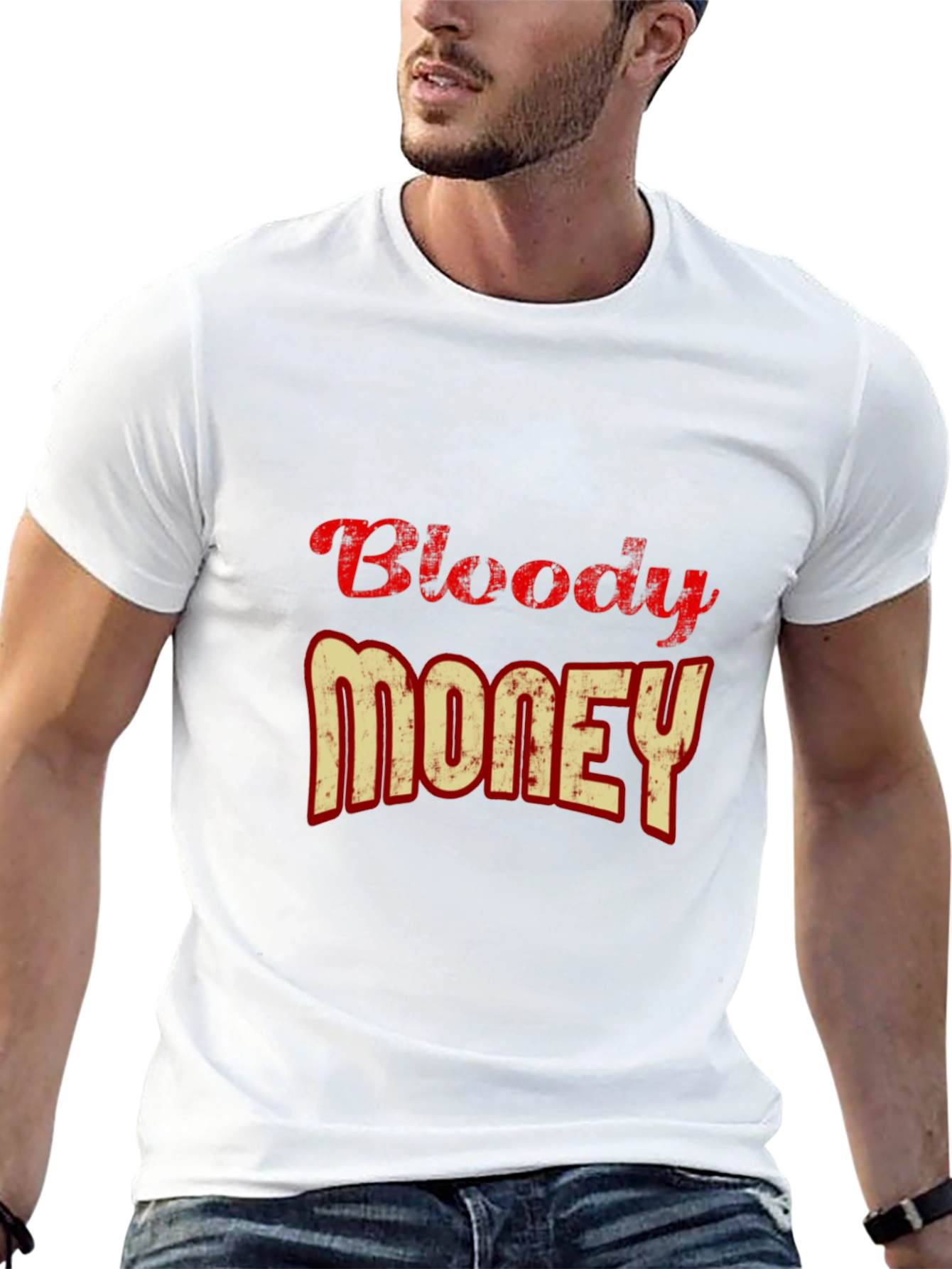 Bloody Money Graphic Tee - Casual Style