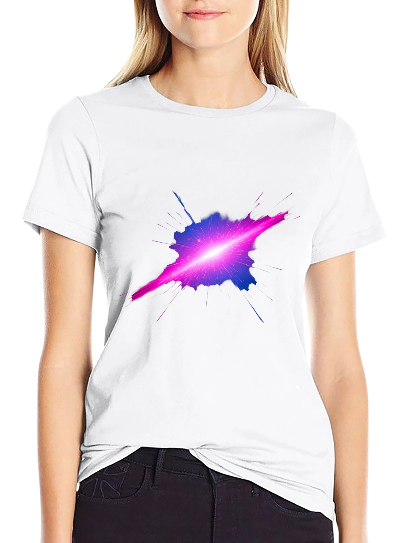 Abstract Galaxy Black T-Shirt