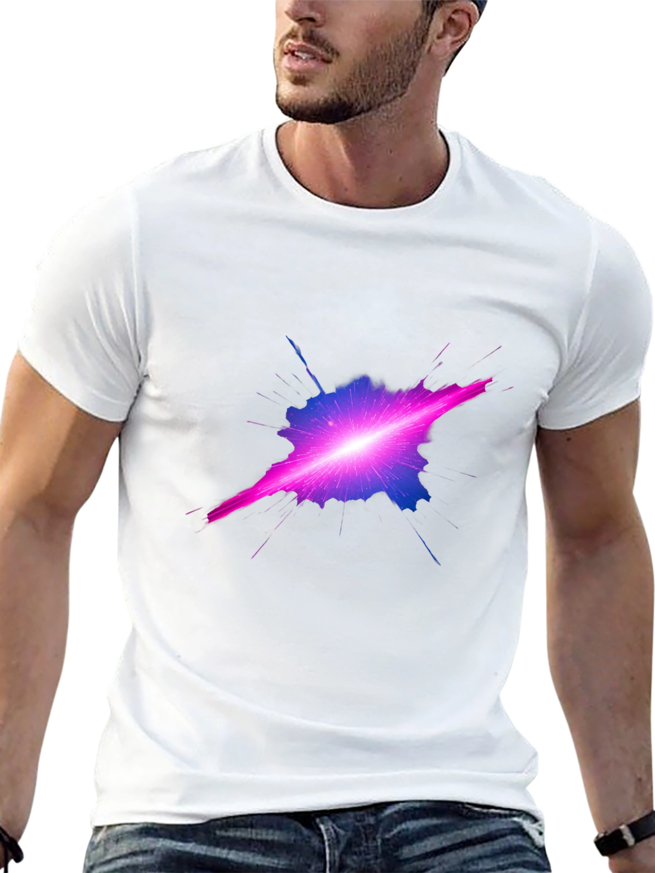 Abstract Galaxy Black T-Shirt